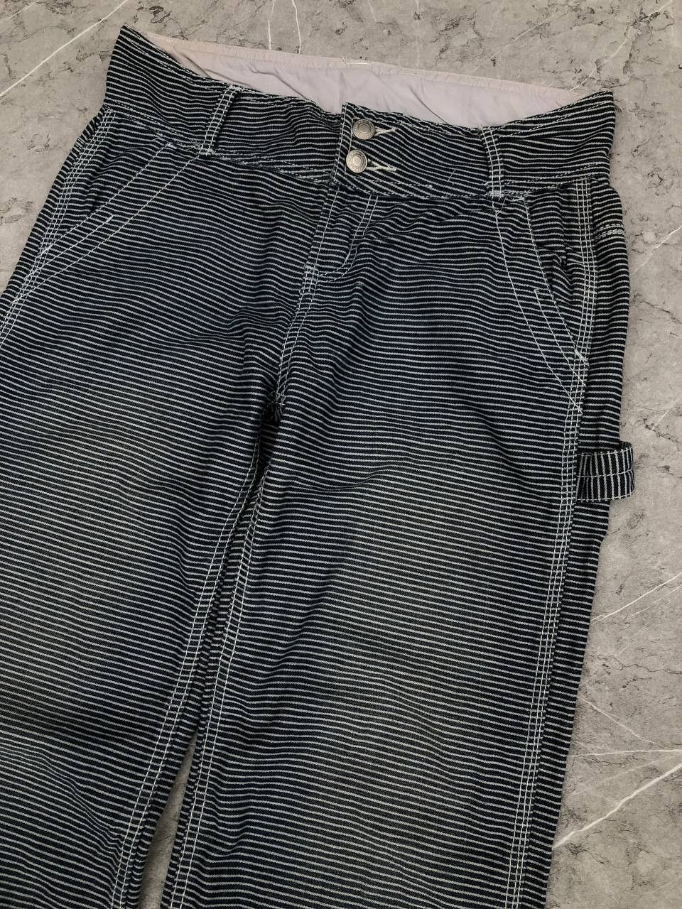 Japanese Brand × Vintage japanesebrand agile hickory buckle back carpenter pants Size 30" / US 8 / IT 44 - 4 Thumbnail