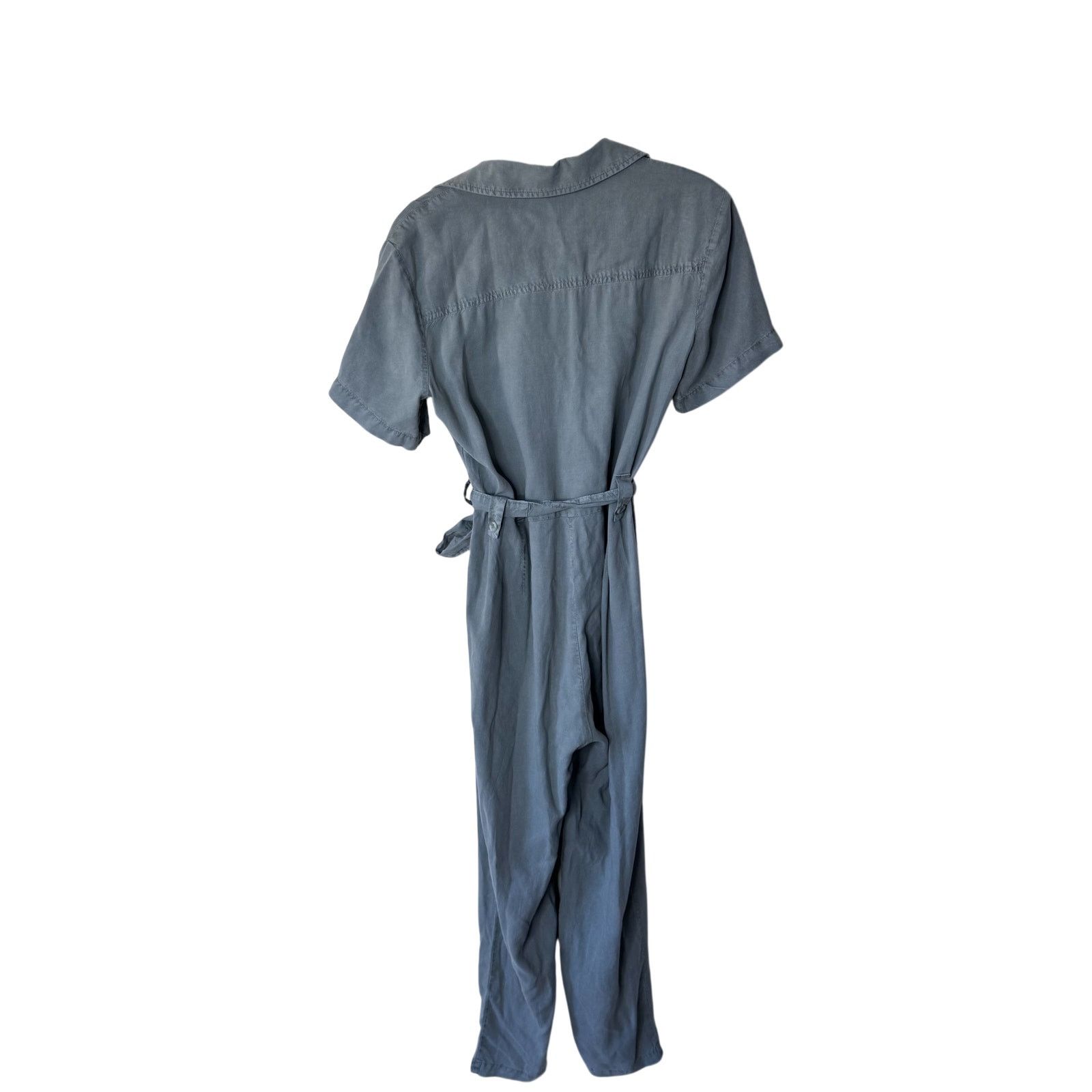 Bella Dahl BELLA DAHL Utility Short Sleeve Button Up Jumpsuit Small Size 26" / US 2 / IT 38 - 2 Thumbnail