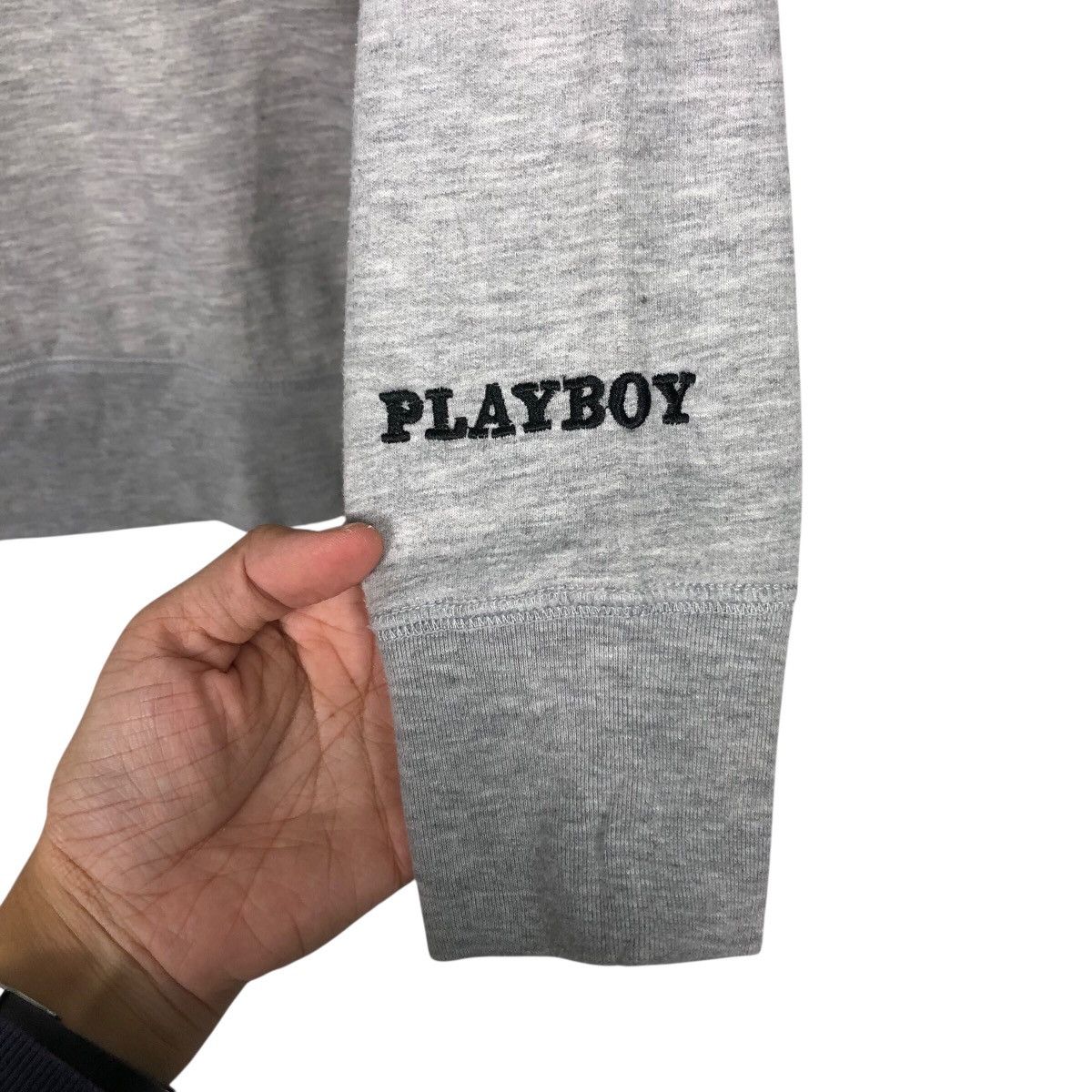 Japanese Brand Playboy Bunny Logo Sweatshirt Gray Long Sleeve Crewneck Size US L / EU 52-54 / 3 - 11 Thumbnail