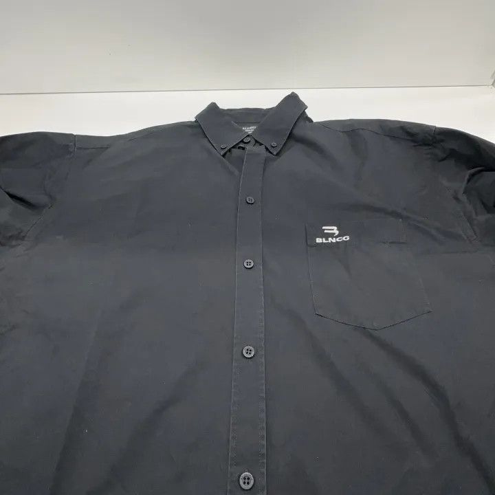 Balenciaga Balenciaga Balenciaga Large Fit Embroidered Long Sleeve Sh Size US L / EU 52-54 / 3 - 1 Thumbnail