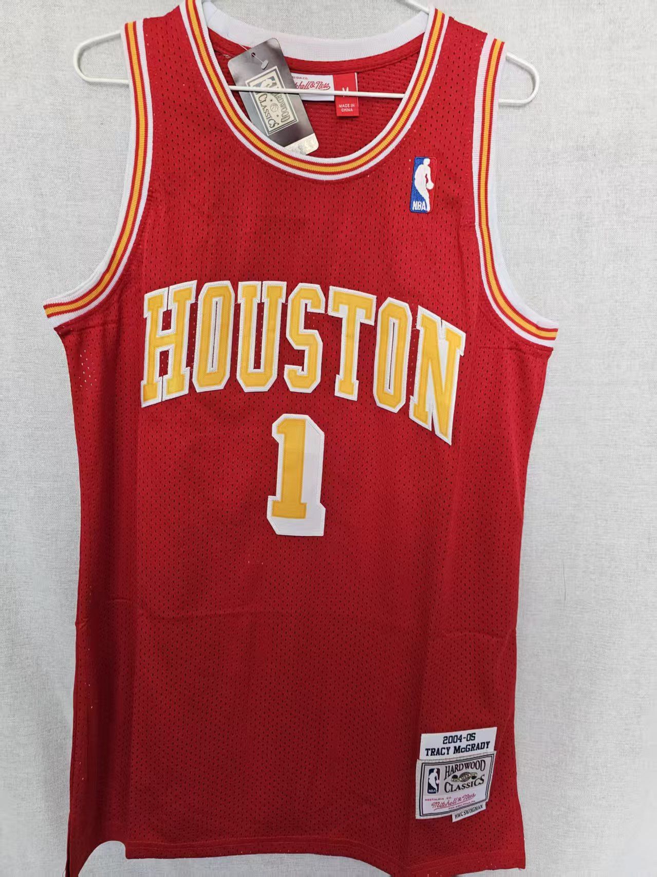 NBA Houston Rockets 1 Tracy McGrady Jersey Stitched Size US M / EU 48-50 / 2 - 2 Thumbnail