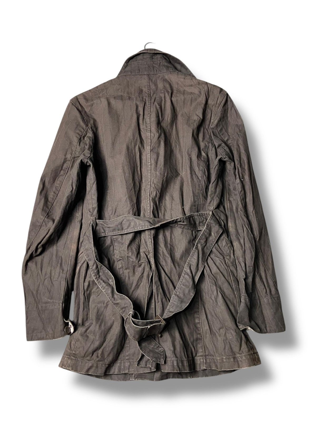 Michel Klein Michel Klein Homme Double Breasted Coat with Belt (167) Size M / US 6-8 / IT 42-44 - 2 Thumbnail