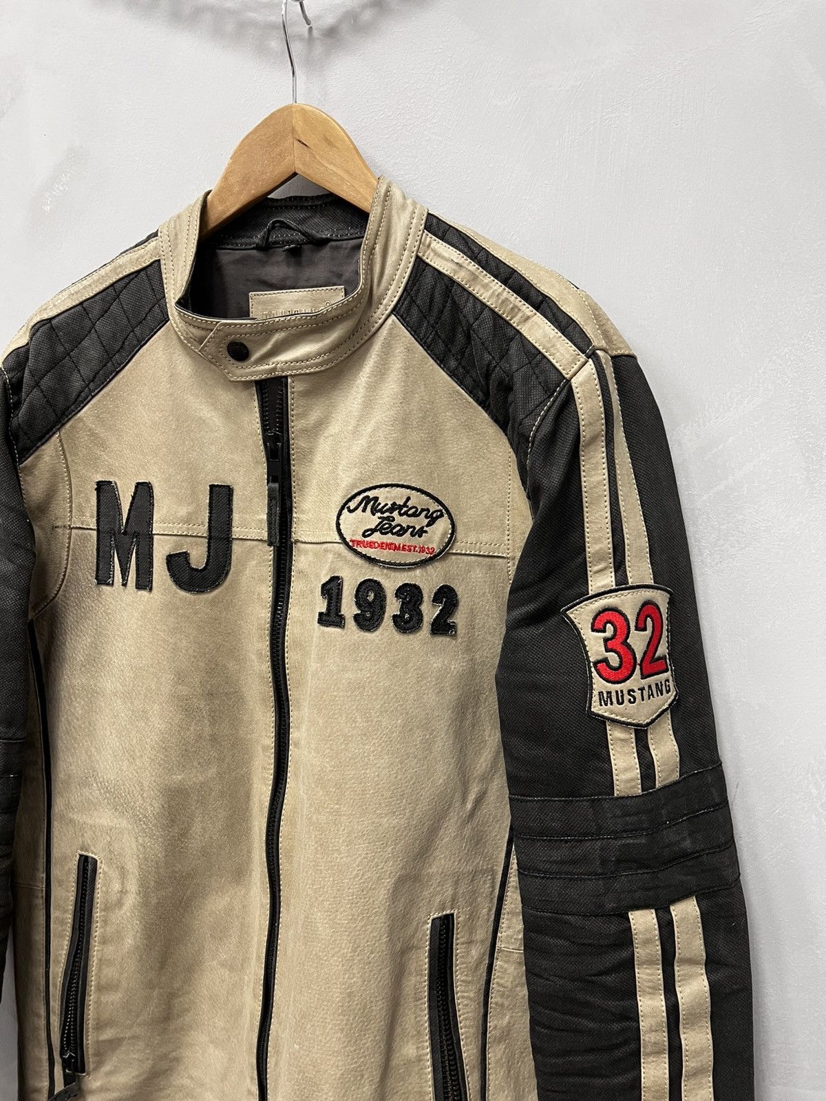 Other Cropped racing Real Leather Vintage Avantgarde Jacket Size US L / EU 52-54 / 3 - 2 Thumbnail