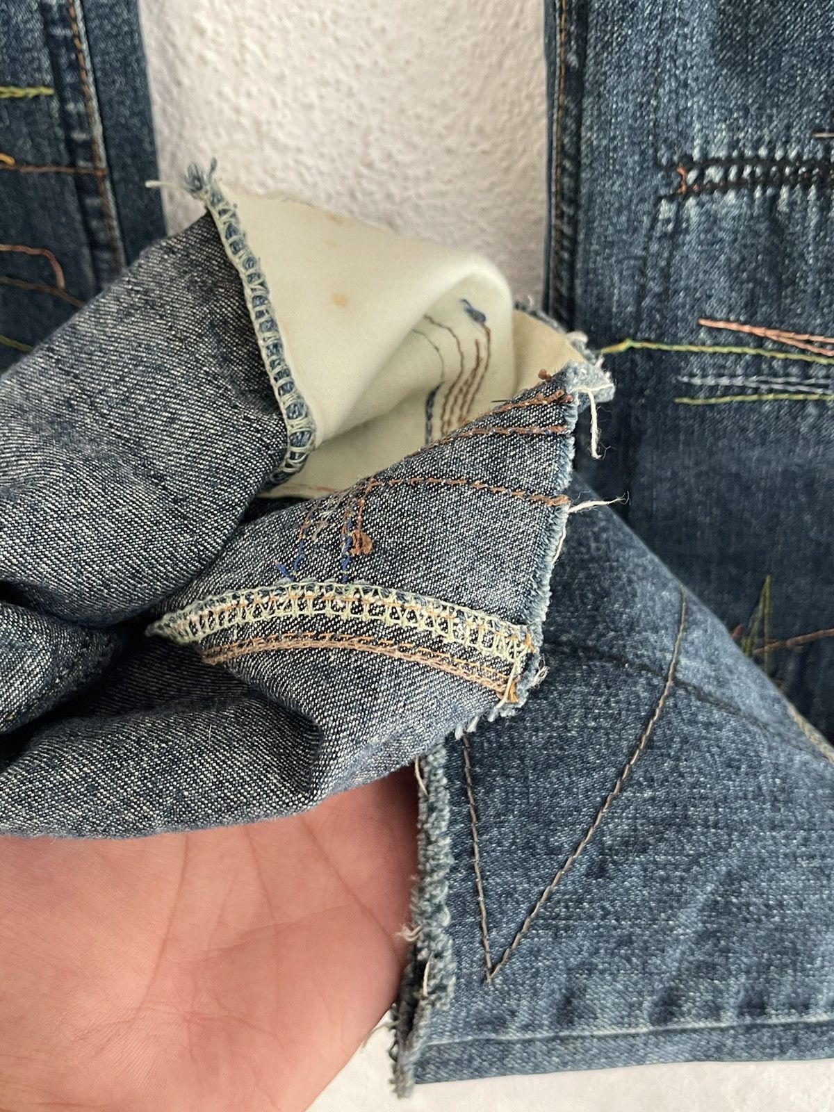 Hysteric Glamour × Japanese Brand Hysteric Glamour Distressed Stitching Jeans Size US 28 / EU 44 - 7 Thumbnail