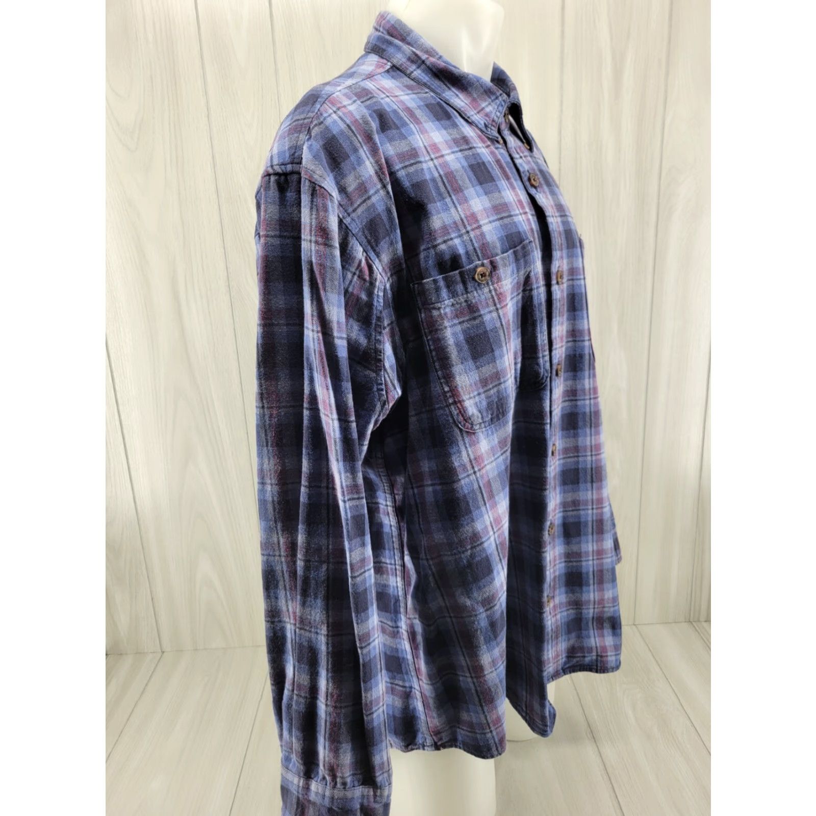 Vintage Duluth Shirt Mens 2XL Blue Button-Down Flannel Thick Plaid Cotton All Seasons Outdoor Casual Button-Up Mens Regular Size US XXL / EU 58 / 5 - 4 Thumbnail