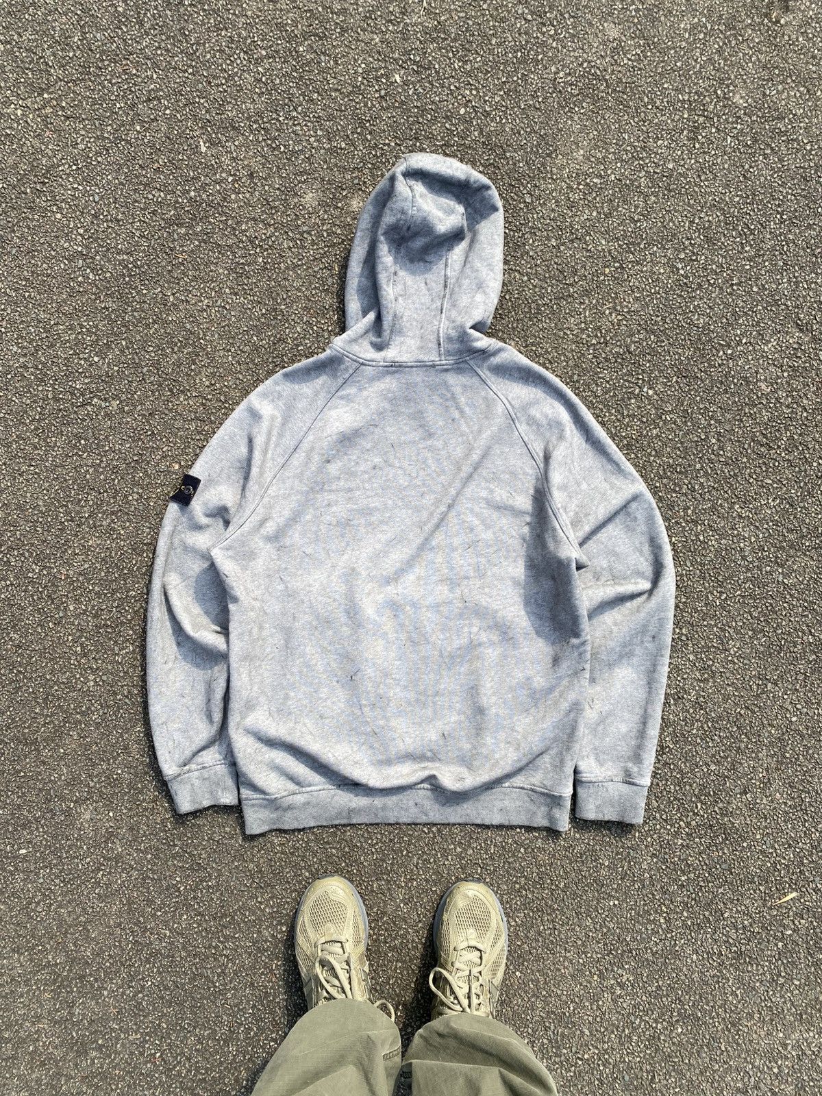 Massimo Osti ‼️Rare‼️Gray Stone Island Dust Hoodie Size US XL / EU 56 / 4 - 5 Thumbnail