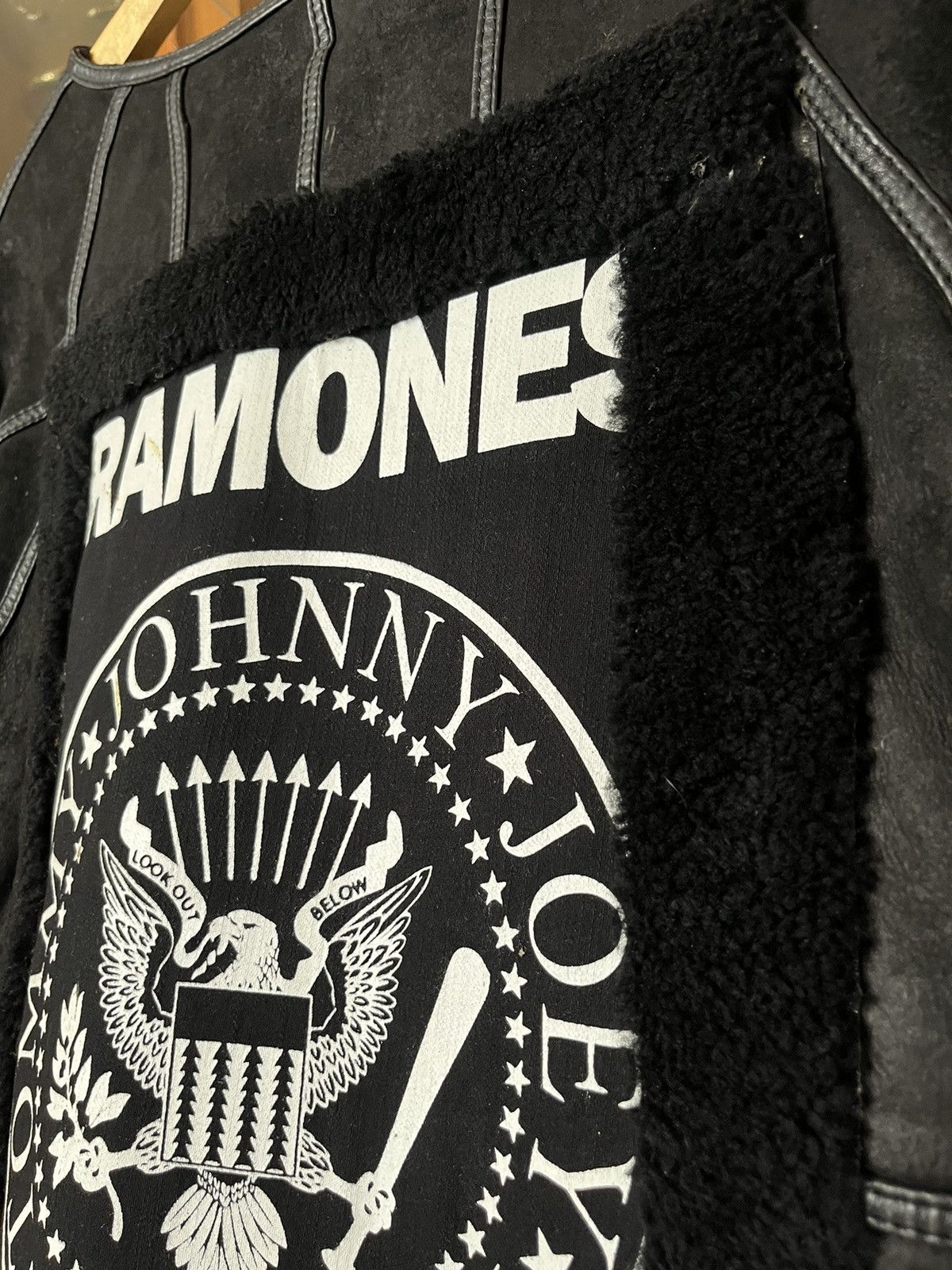 Genuine Leather 90’s Ramones Patchwork Suede Jacket Size US S / EU 44-46 / 1 - 3 Thumbnail