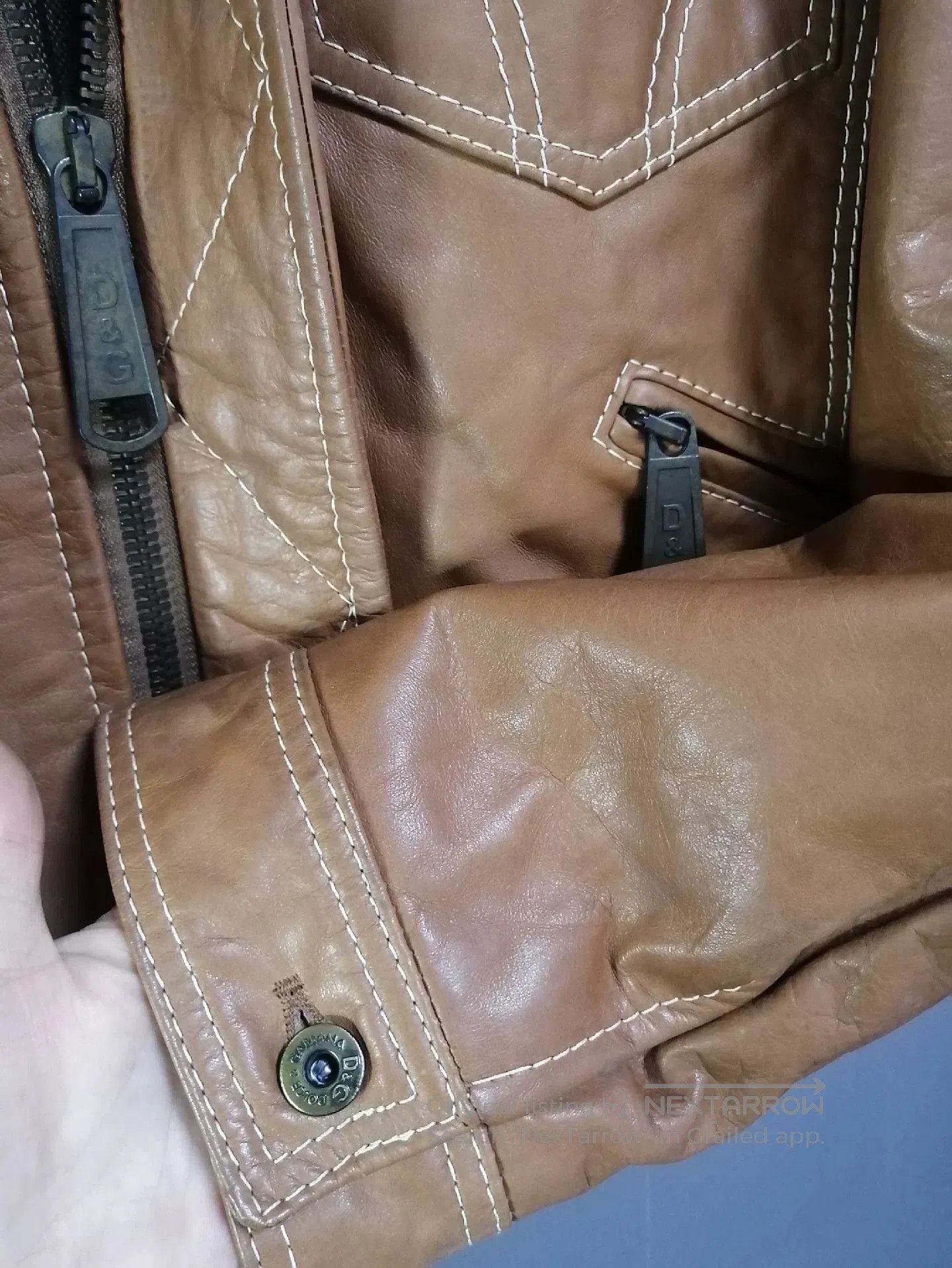 Dolce & Gabbana Dolce & Gabbana Vintage Leather Jacket. Size US XXL / EU 58 / 5 - 3 Thumbnail