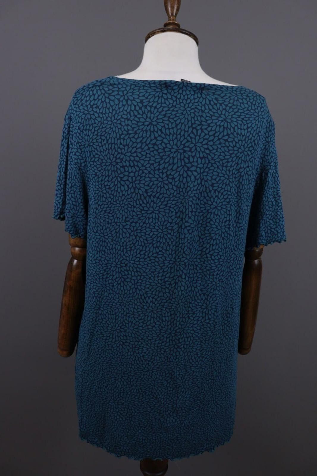 Designer Gudrun Sjoden Blue Floral Oversize Lagenlook Dress Size L Size L / US 10 / IT 46 - 11 Thumbnail