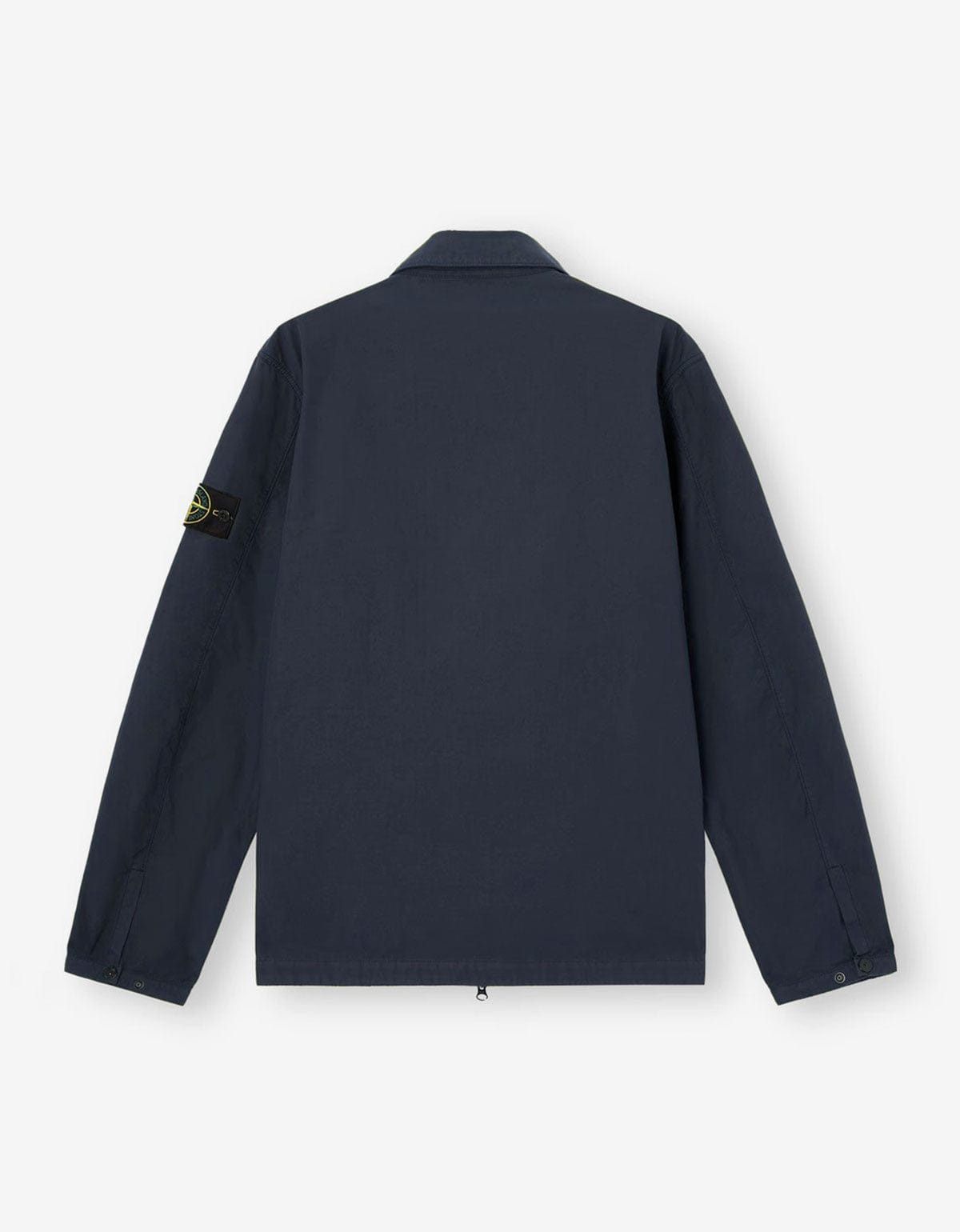 Stone Island Stone Island Blue Canvas Weave Overshirt Size US M / EU 48-50 / 2 - 2 Thumbnail