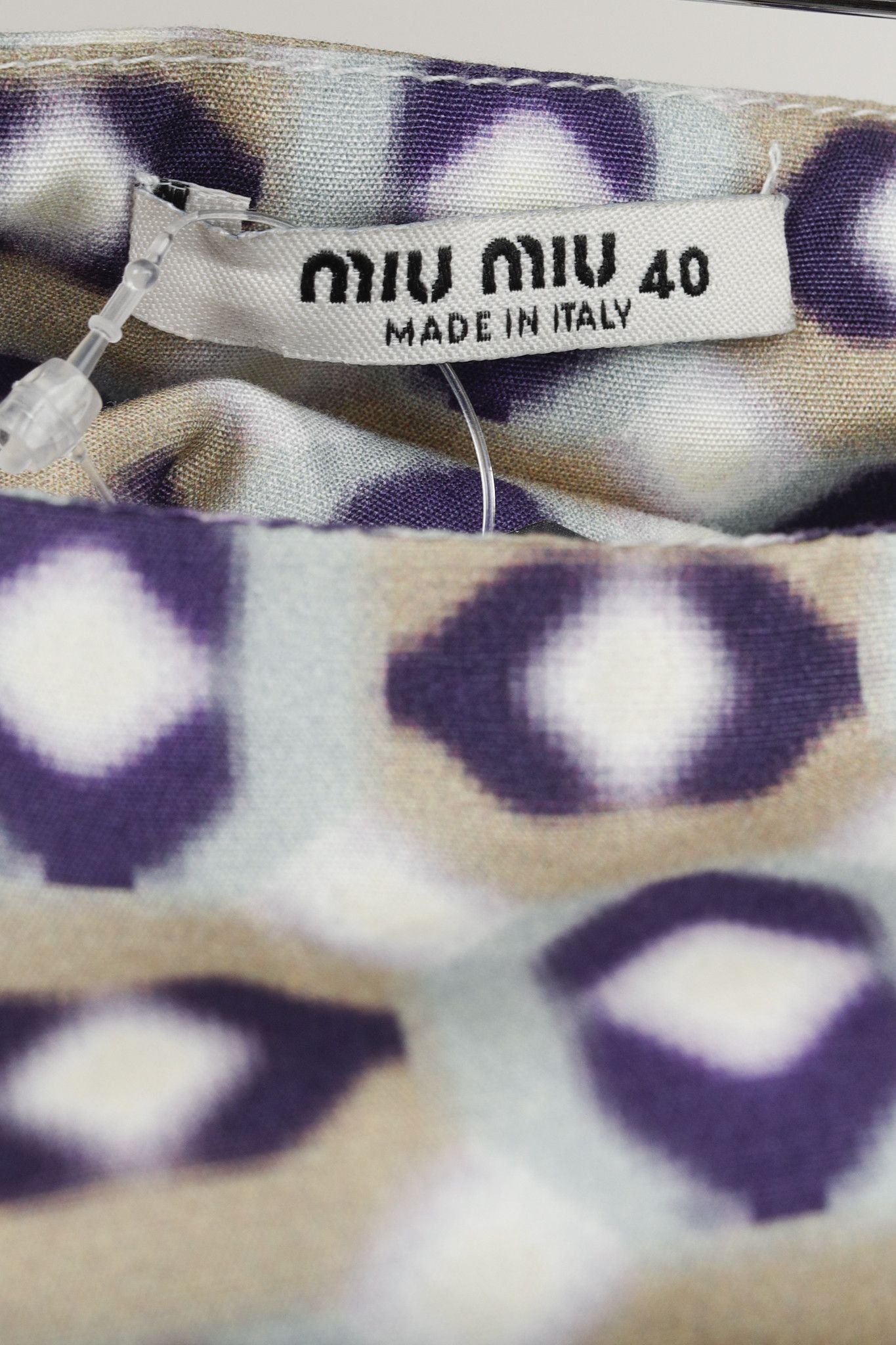 Miu Miu Miu Miu 2007 Taupe Geometric Print Skirt Size 27" / US 4 / IT 40 - 4 Thumbnail