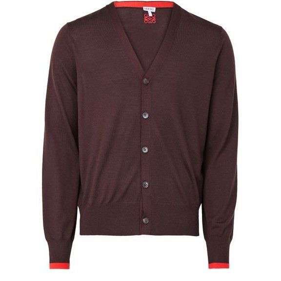 Loewe LOEWE Brown Wool Cardigan New & Authentic (Men's size:M;) Size US M / EU 48-50 / 2 - 1 Thumbnail