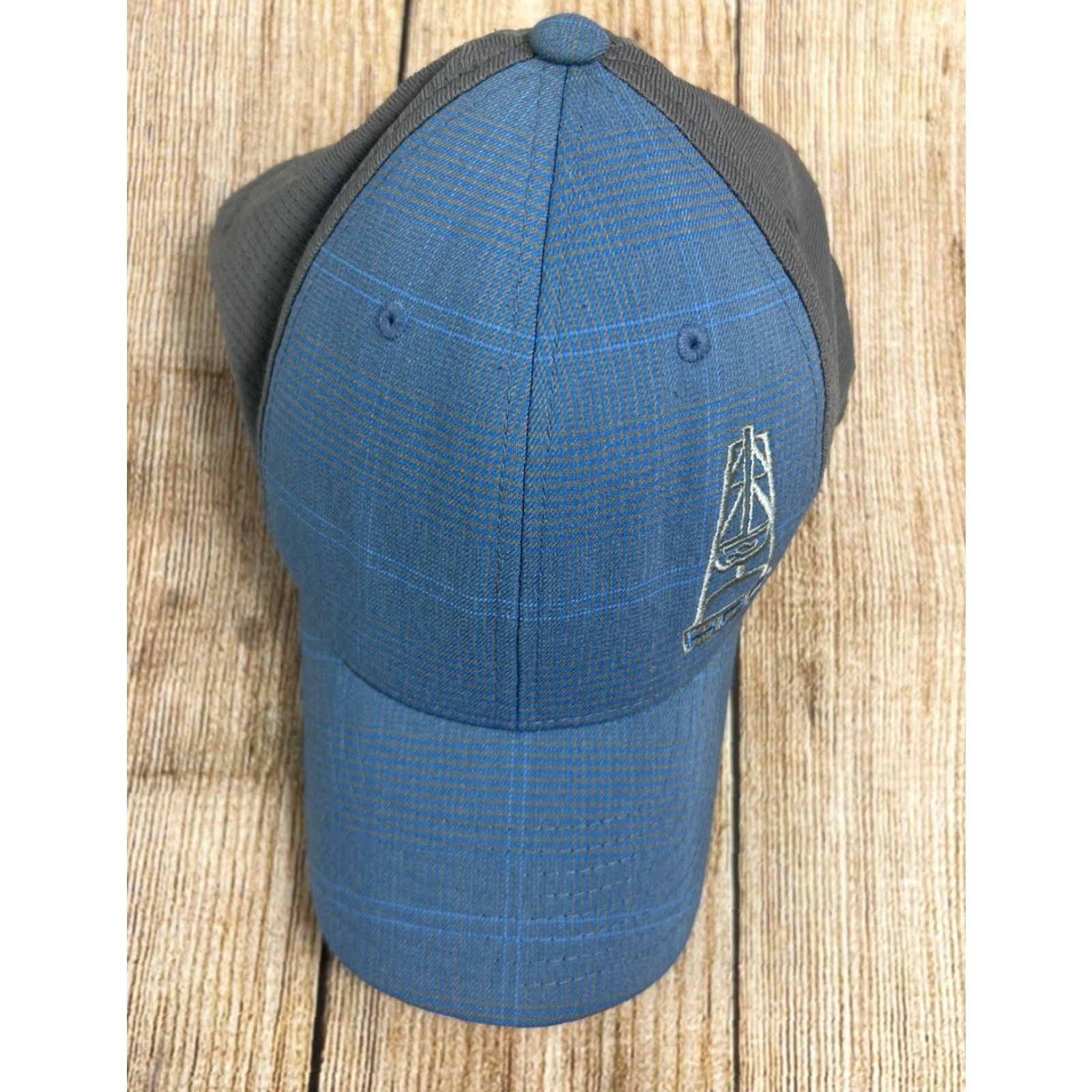 Vintage Hooey Western Oil Gear Flex Fit Blue Hat Size Small-Medium Men's Baseball Cap Breathable Polyester Solid 90s Western Theme Size ONE SIZE - 2 Thumbnail