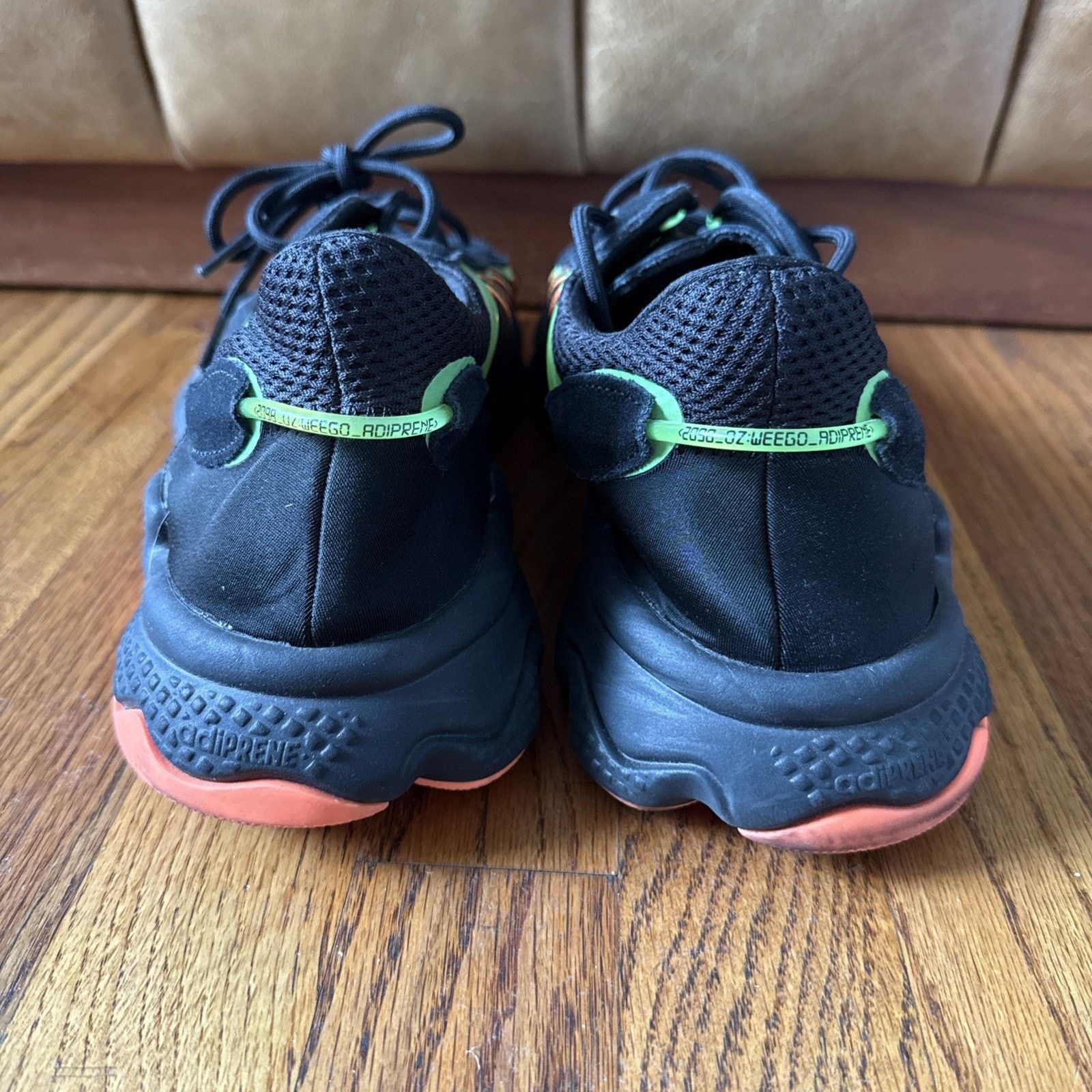 Adidas Size 12 Adidas Ozweego Black Orange Green-EE5696 Size US 12 / EU 45 - 3 Thumbnail