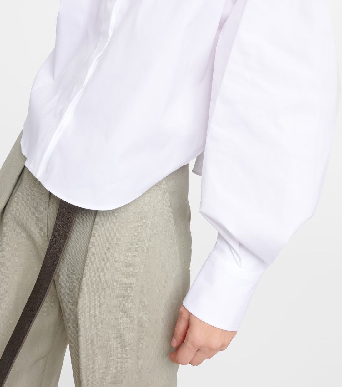 Brunello Cucinelli o1y0725 Shirt in White Size S / US 4 / IT 40 - 3 Thumbnail