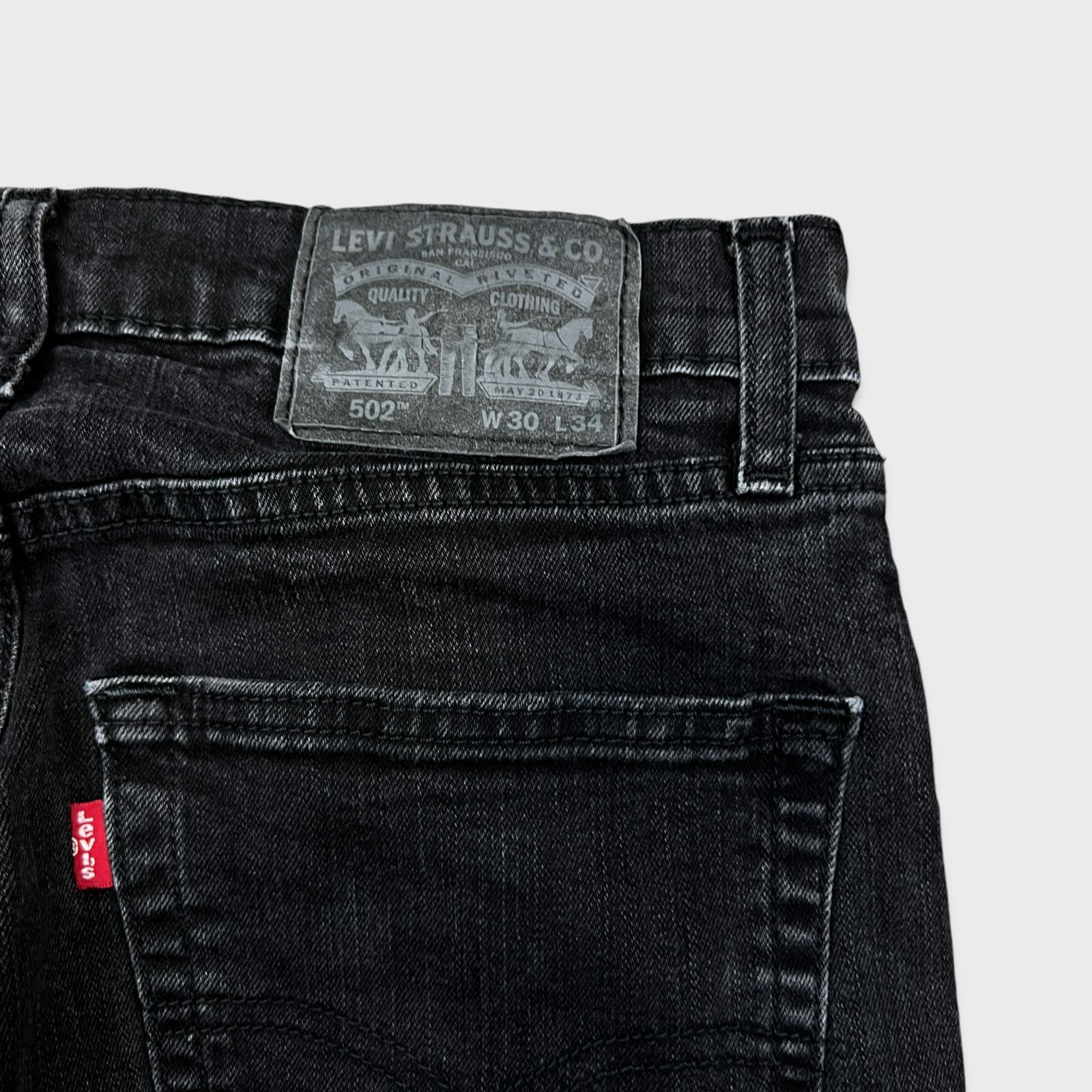 Levi's × Vintage Levi's 502 Jeans 29x32 Regular Taper American Denim Pants Size US 29 - 6 Thumbnail