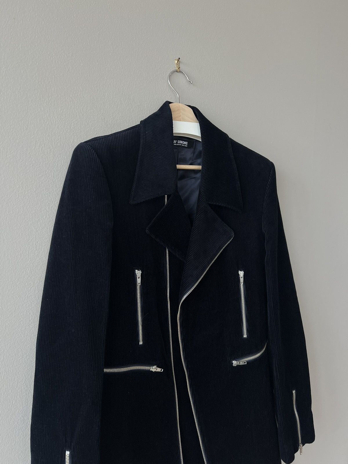 Raf Simons AW03 “Closer” Corduroy Perfecto Biker Coat Size US M / EU 48-50 / 2 - 4 Thumbnail