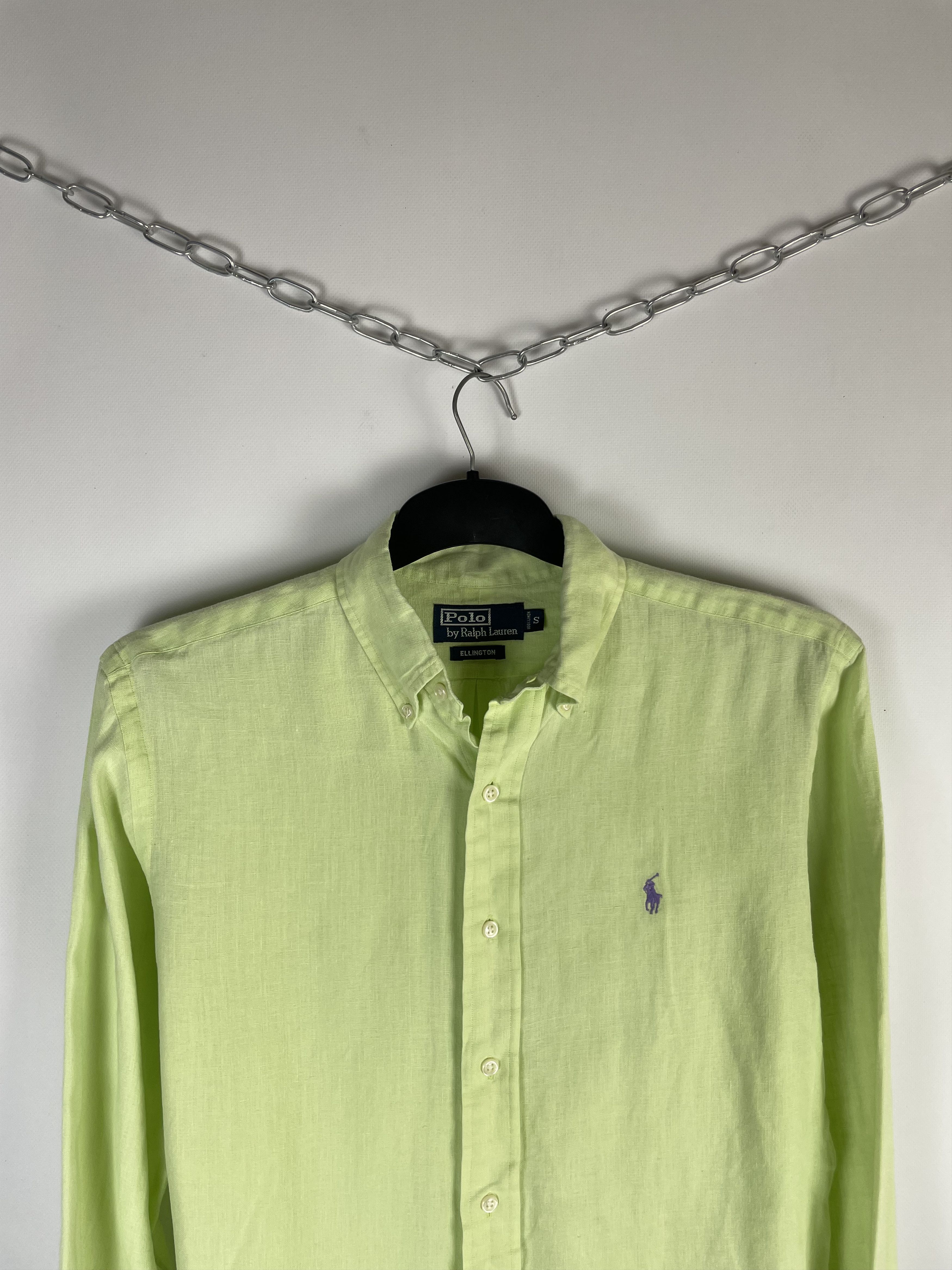 Polo Ralph Lauren × Vintage Polo Ralph Lauren Linen Vintage Mens Shirt Size US S / EU 44-46 / 1 - 3 Thumbnail