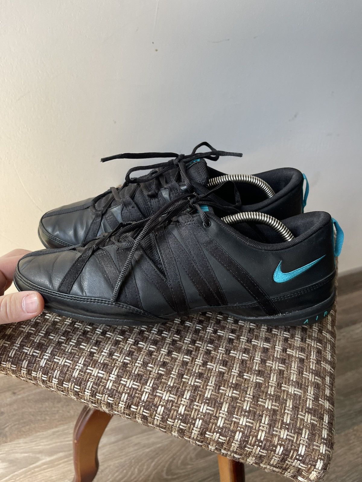 Nike Nike Air Women's Training Shoes Black Teal Blue Sz 8.5 Size US 8.5 / IT 38.5 - 4 Thumbnail