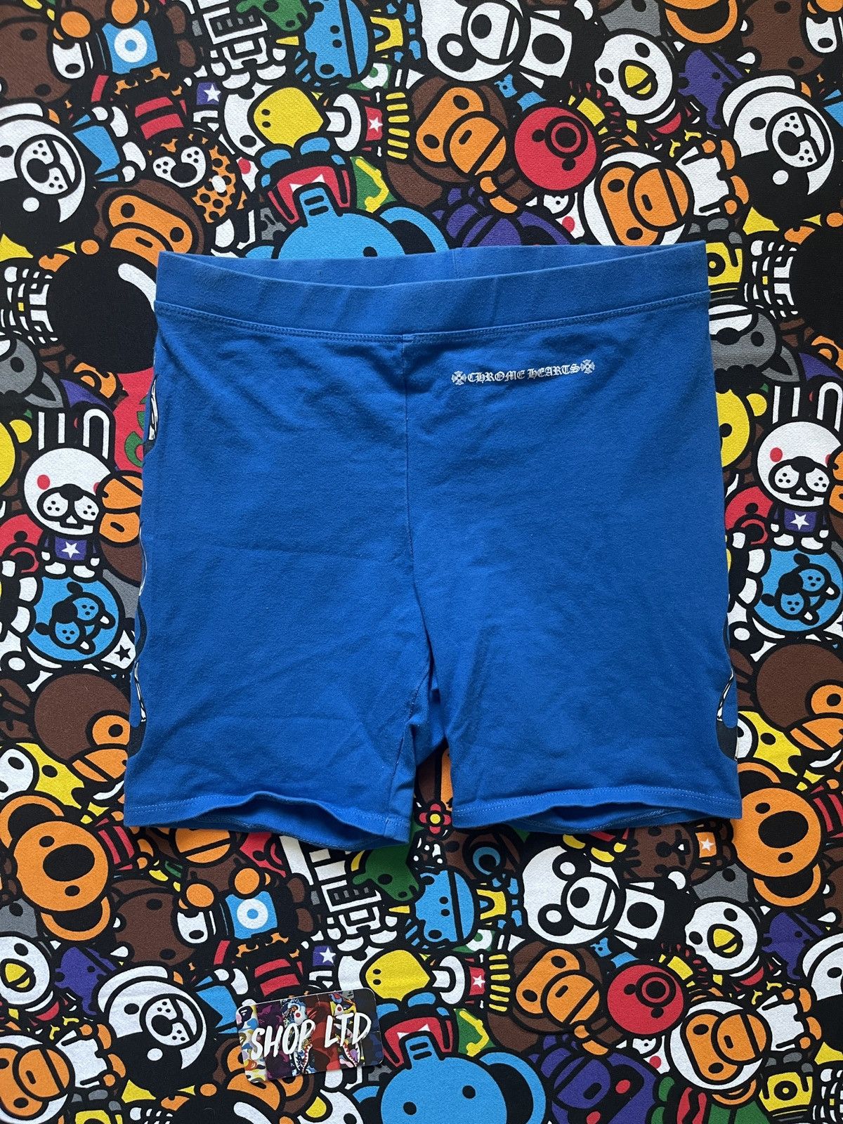 Chrome Hearts Chrome Hearts Women’s Blue Biker Shorts Size M / US 6-8 / IT 42-44 - 4 Thumbnail