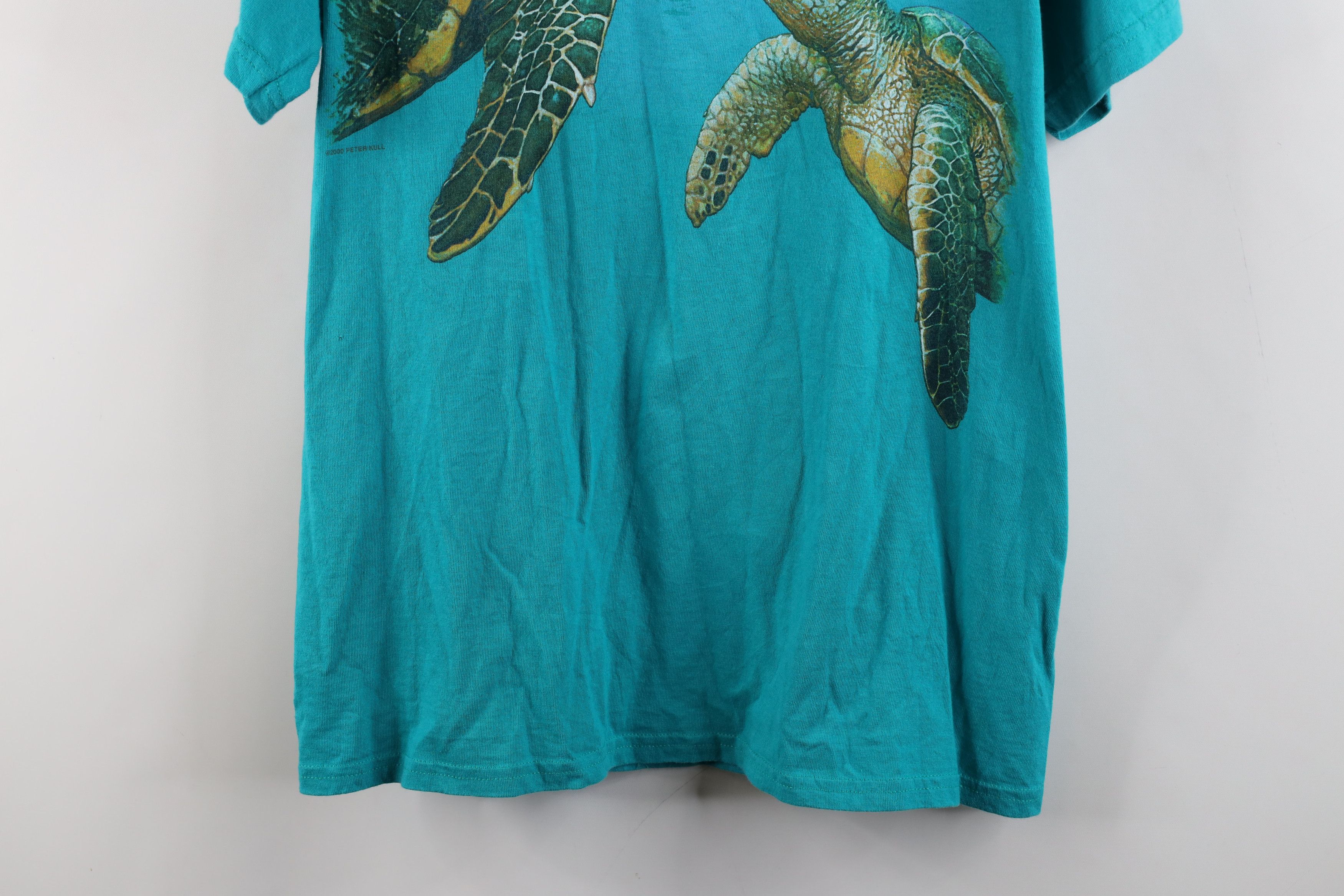 Vintage Vintage Y2K 2000 Streetwear Sea Turtle T-Shirt Blue USA Size US M / EU 48-50 / 2 - 3 Thumbnail