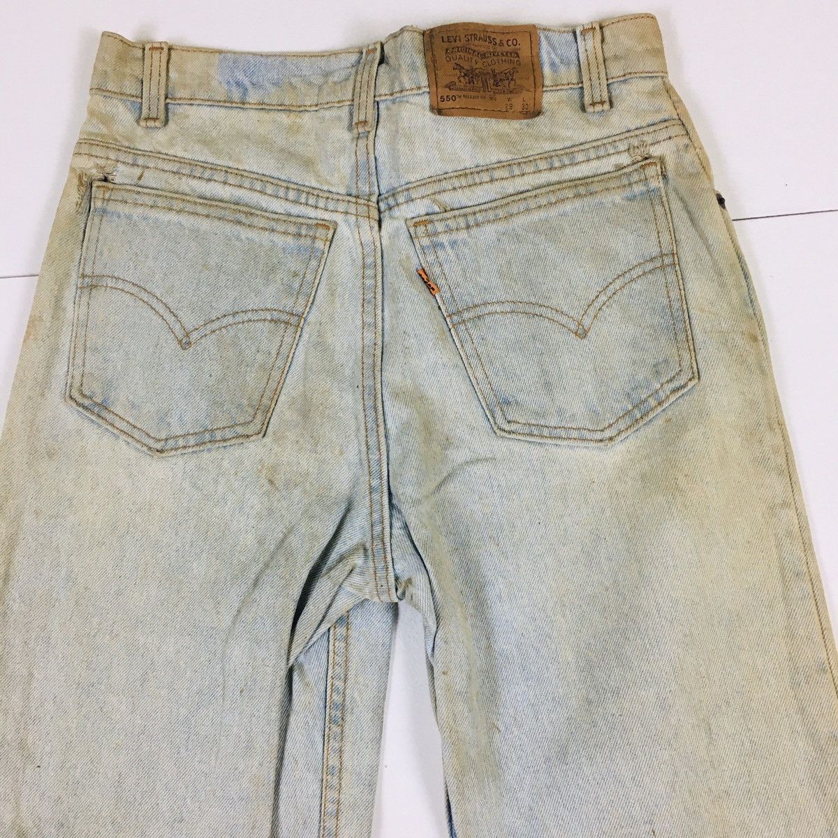 Levi's Vtg 90s Levi’s 550 Orange Tab Relaxed Fit Student Size US 29 - 7 Thumbnail