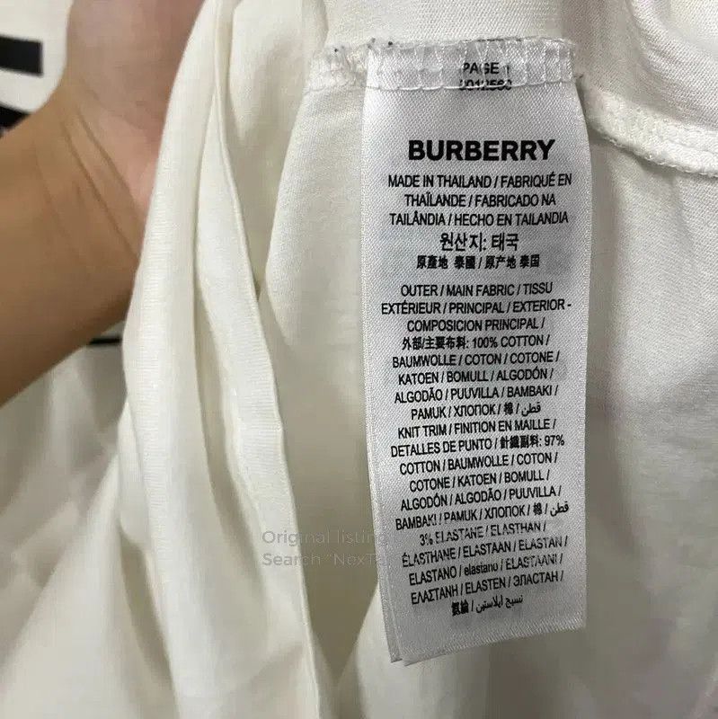 Burberry Burberry Summer White Cotton Short Sleeve T-Shirt. Size XS / US 0-2 / IT 36-38 - 8 Thumbnail