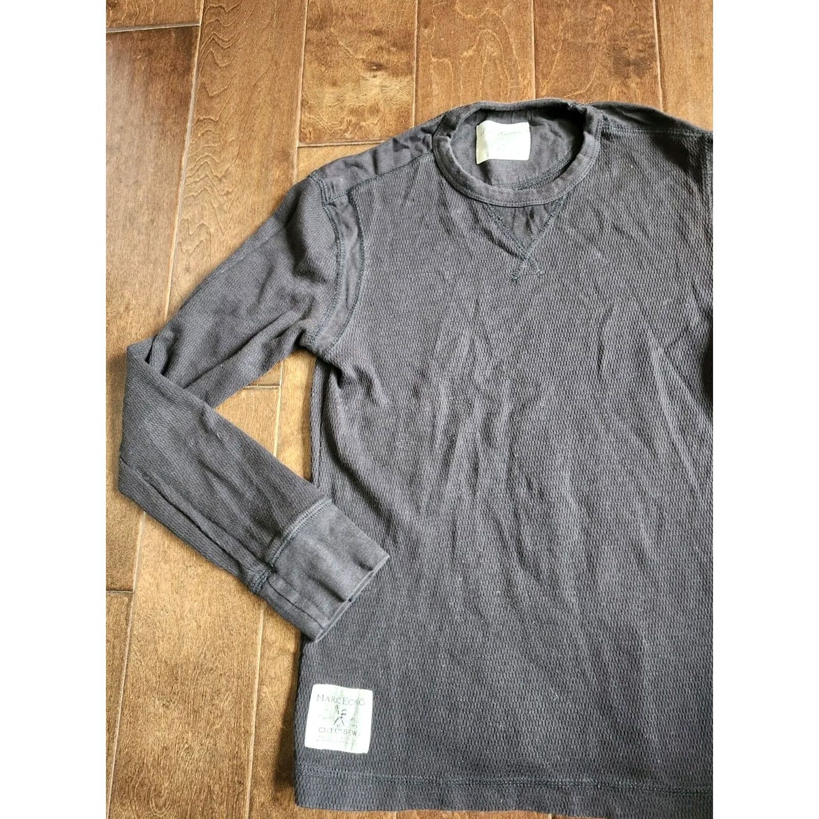 Marcs Marc Ecko Mens Black Long Sleeve Thermal Shirt Size S Size US S / EU 44-46 / 1 - 2 Thumbnail