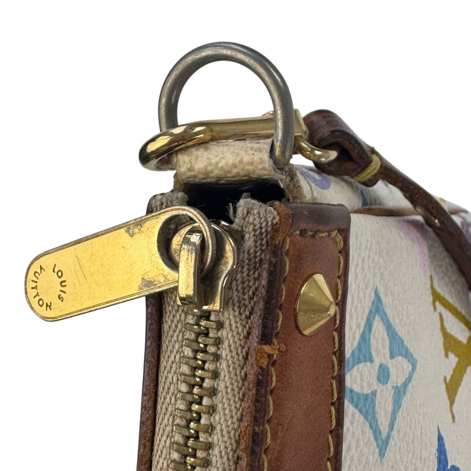Louis Vuitton Louis Vuitton Murakami Multicolor Studded Pochette Bag Size ONE SIZE - 14 Thumbnail
