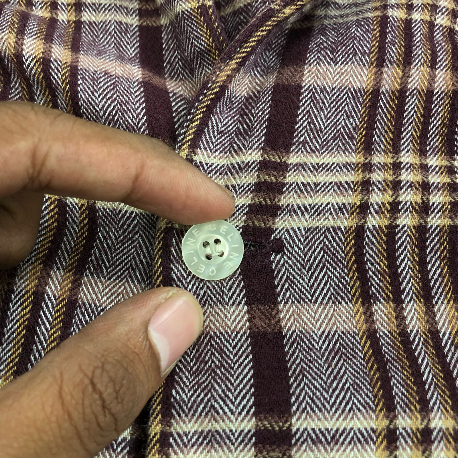 Celine Vintage Celine Plaid Flannel Size US L / EU 52-54 / 3 - 3 Thumbnail