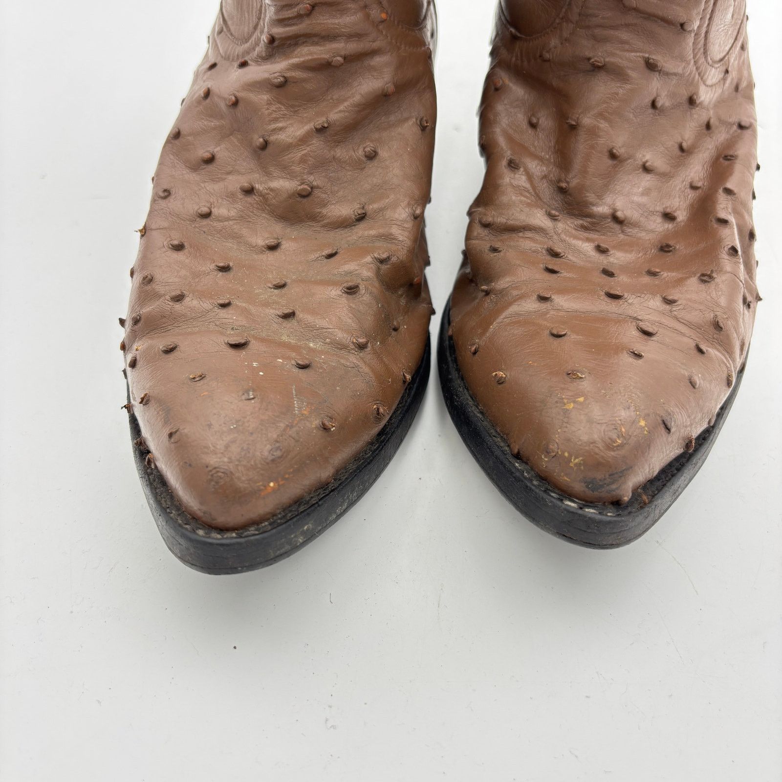 Tony Lama Tony Lama 8241 Full Quill Ostrich Leather Boots Men's 9.5 EE Size US 9.5 / EU 42-43 - 13 Thumbnail