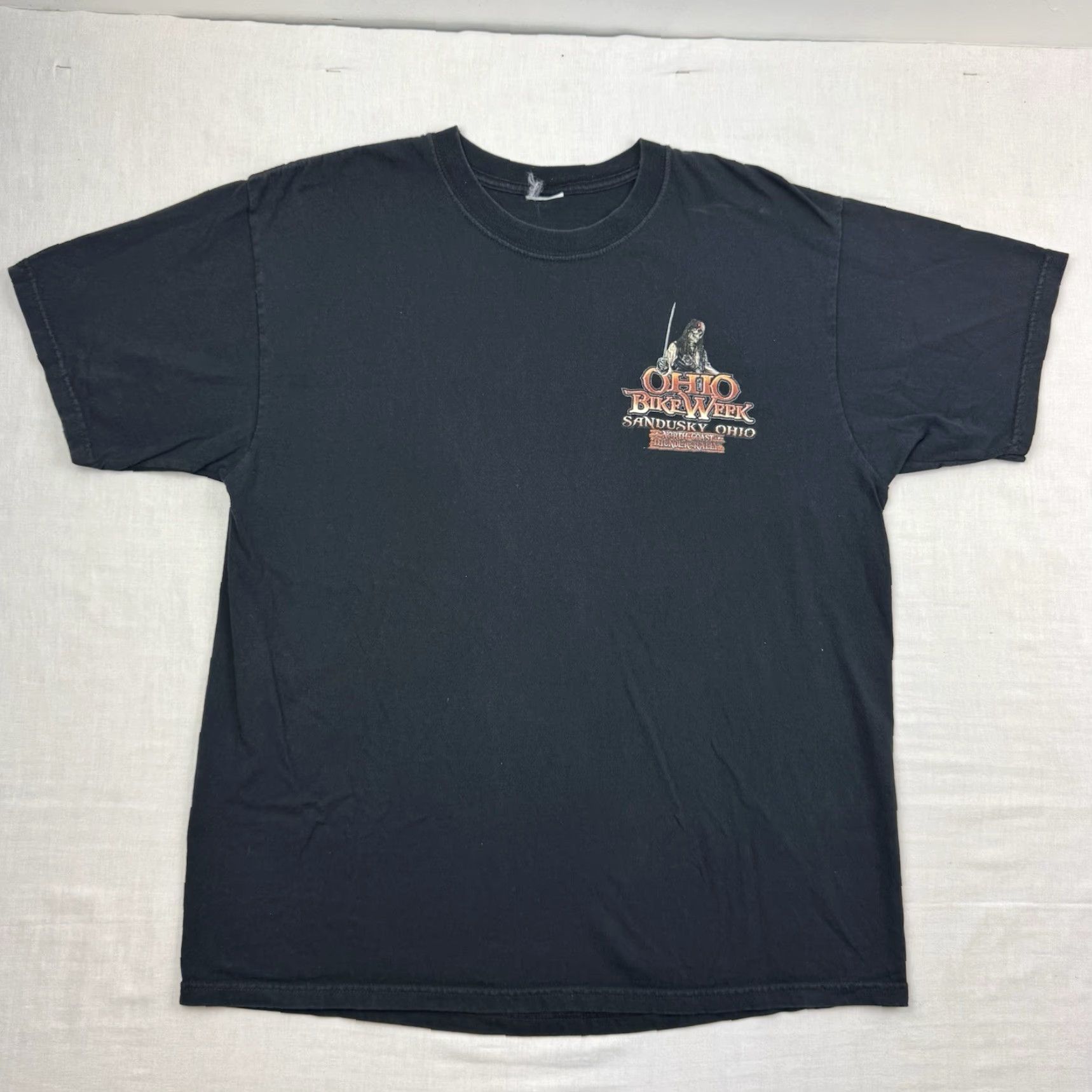 Vintage VINTAGE 2009 Ohio Bike Week T Shirt Adult Large Biker Motorcycle Y2K Jack Sparrow Mens Black Crew Neck Short Sleeve Solid Pattern Size US L / EU 52-54 / 3 - 3 Thumbnail