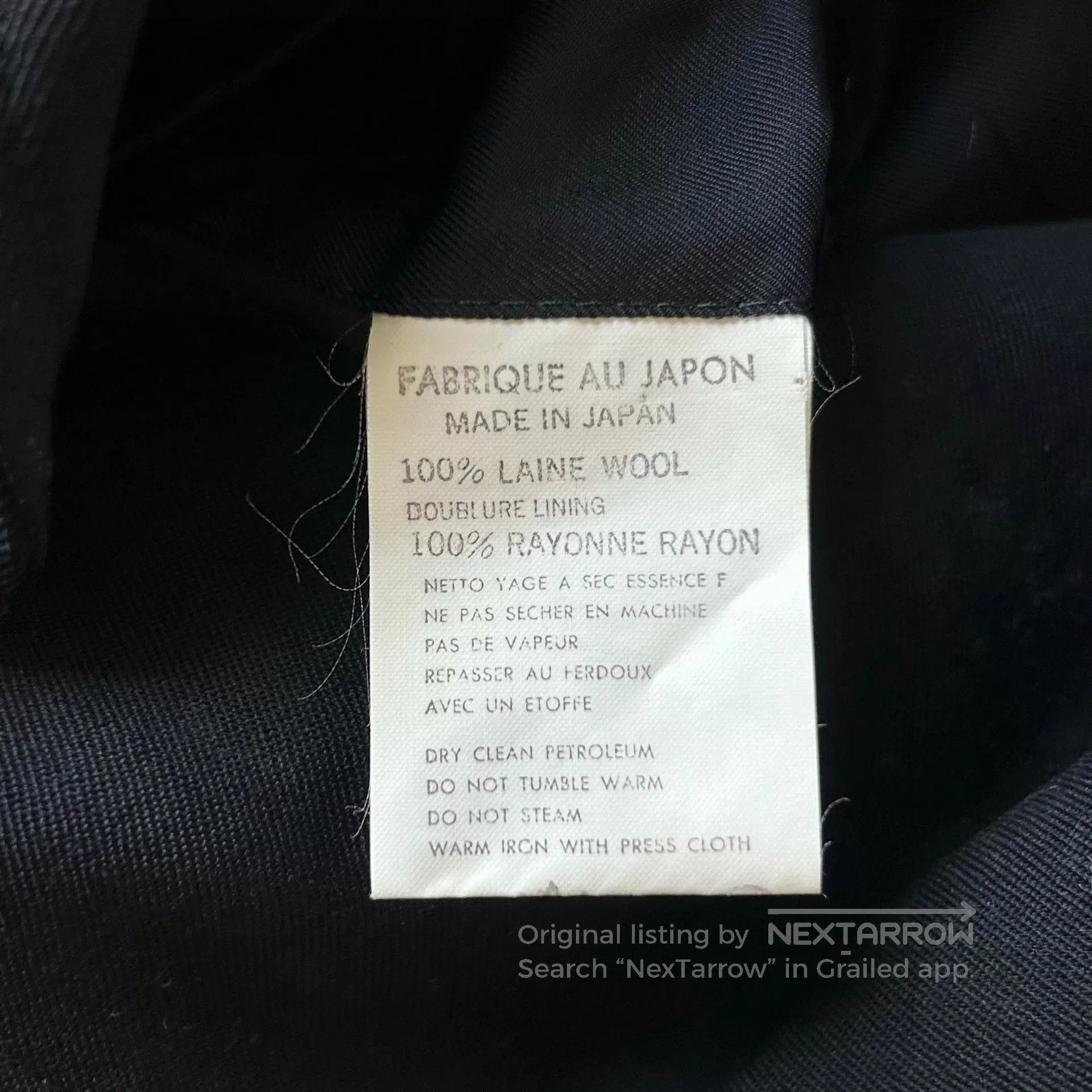 Yohji Yamamoto Yohji Yamamoto Wool Suit Jacket 1993. Size US M / EU 48-50 / 2 - 6 Thumbnail