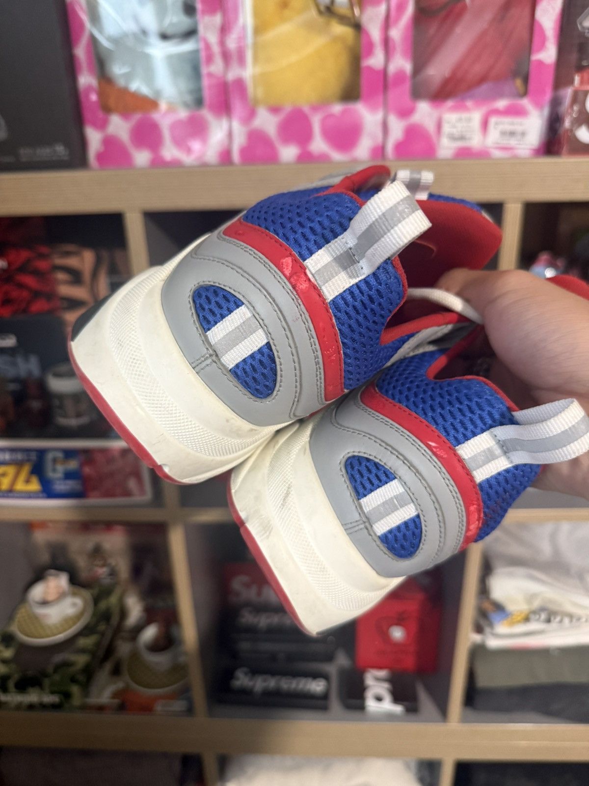 Dior Dior B22 Red/White & Blue Sneaker Size US 7.5 / EU 40-41 - 3 Thumbnail