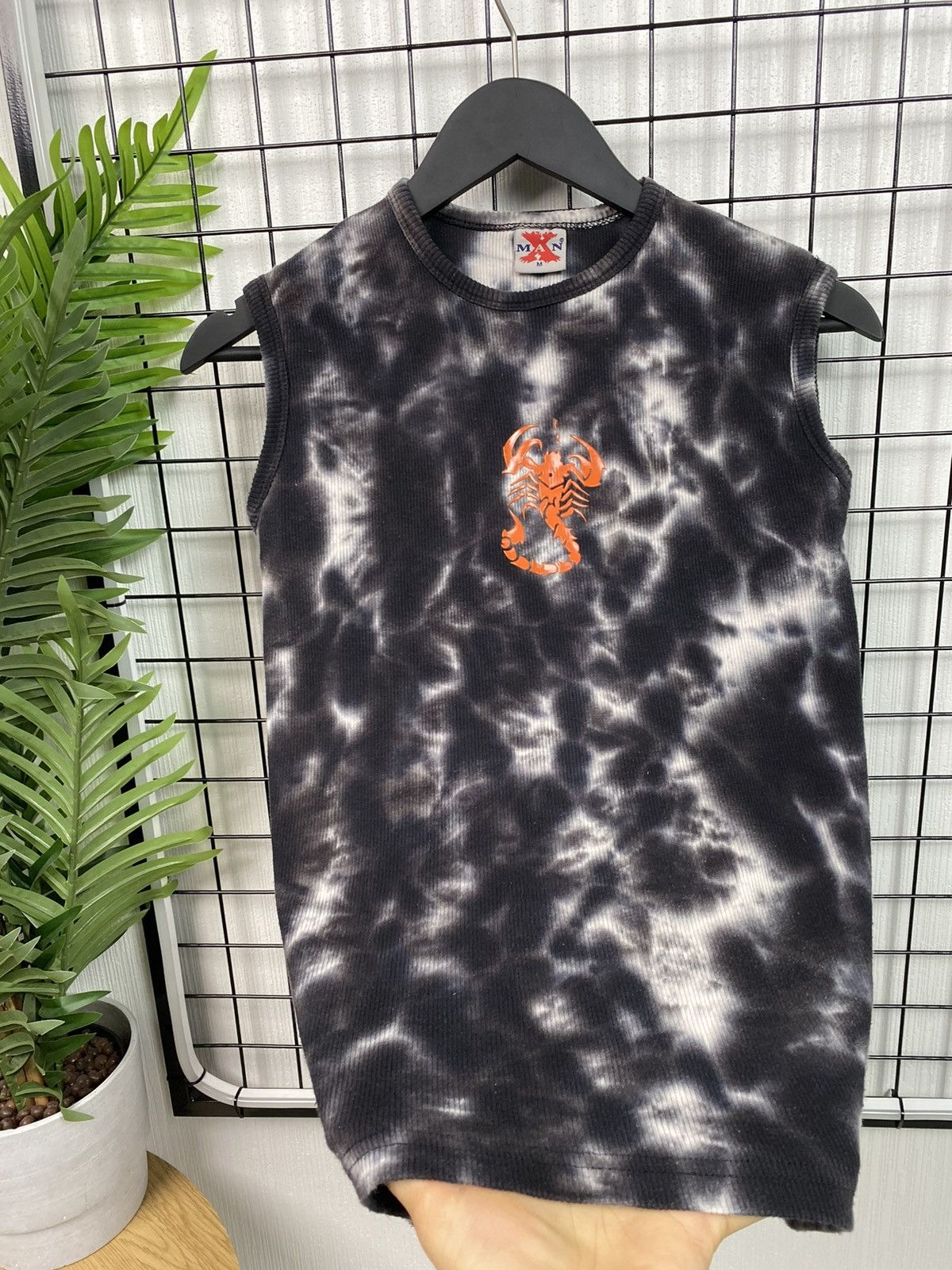 Vintage Rare Tie-dye Tank top Scorpio Avant garde y2k Style Men M Size US M / EU 48-50 / 2 - 5 Thumbnail