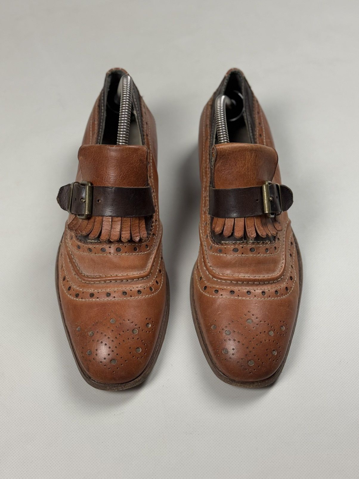 MoMA MOMA Men’s Avant-Garde Single Monk Leather Classic Shoes Size US 8 / EU 41 - 9 Thumbnail