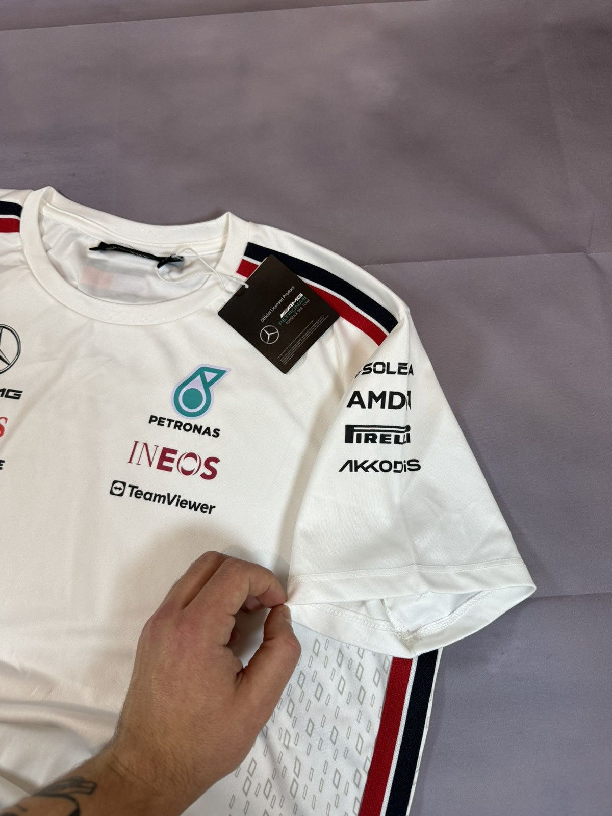 Formula 1 × Mercedes-Benz AMG Petronas Formula 1 Team Racing New T shirt Blokcore Size US XXL / EU 58 / 5 - 5 Thumbnail
