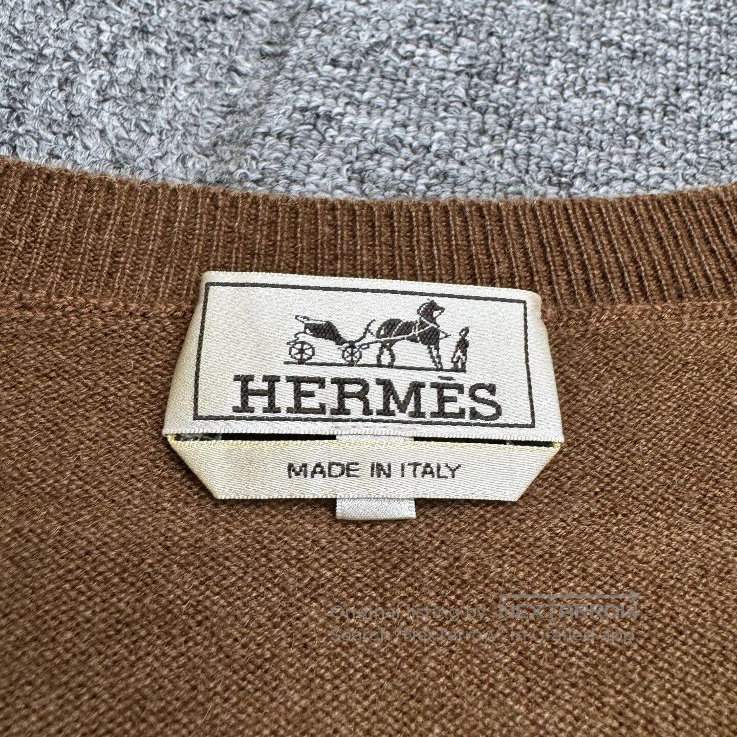 Hermes Hermes size3xl Elegant horsehair cashmere knit sweater| Size US XXL / EU 58 / 5 - 3 Thumbnail