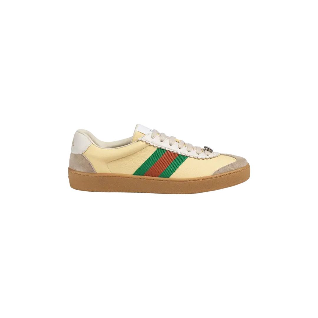 Gucci o1loc1c0326 859054 Leather Low-Top Sneakers in Multicolor Size US 8.5 / IT 38.5 - 1 Preview