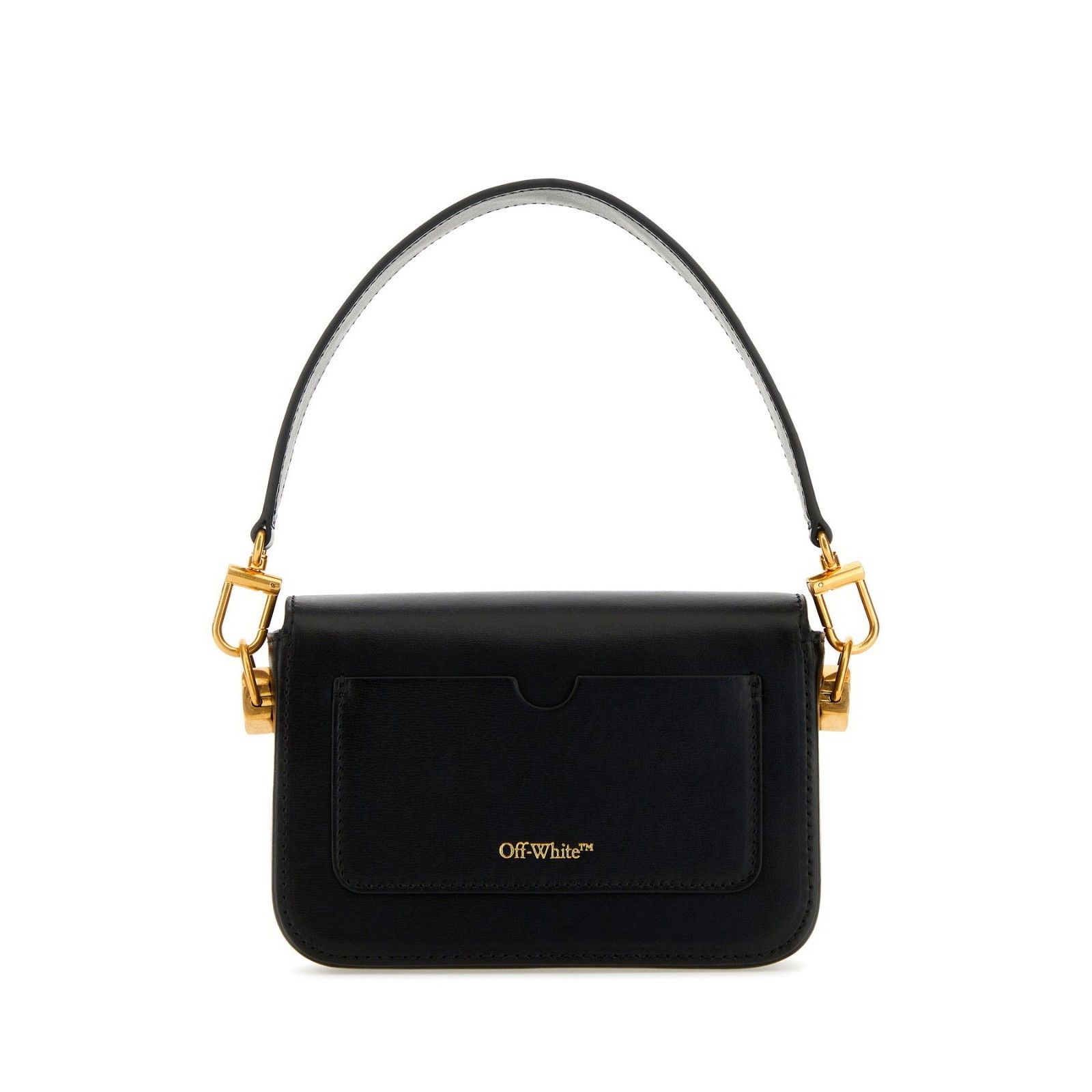Off-White OFF WHITE Plain Binder Small Gold / Black Leather Shoulder B Size ONE SIZE - 3 Thumbnail
