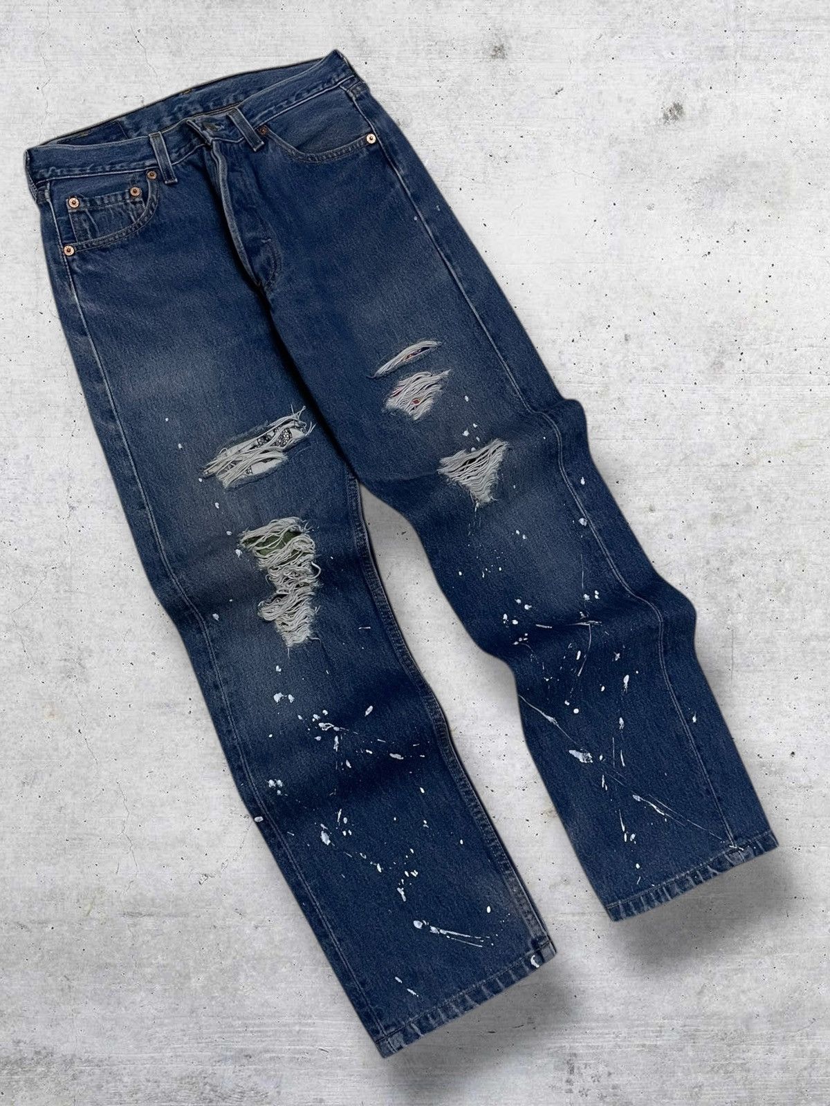 Levi's Vintage Clothing VINTAGE 501 LEVIS 90S DESIGNER USA RARE DESIGN SUKAJAN DENIM Size US 28 / EU 44 - 10 Thumbnail