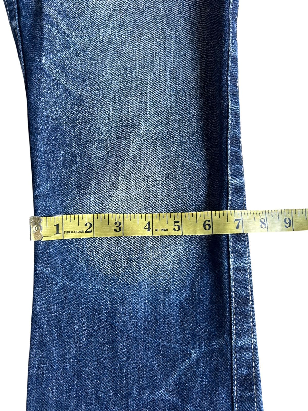 Kapital Flare Semantic Design Japanese Distressed Denim Jeans Size US 31 - 20 Thumbnail