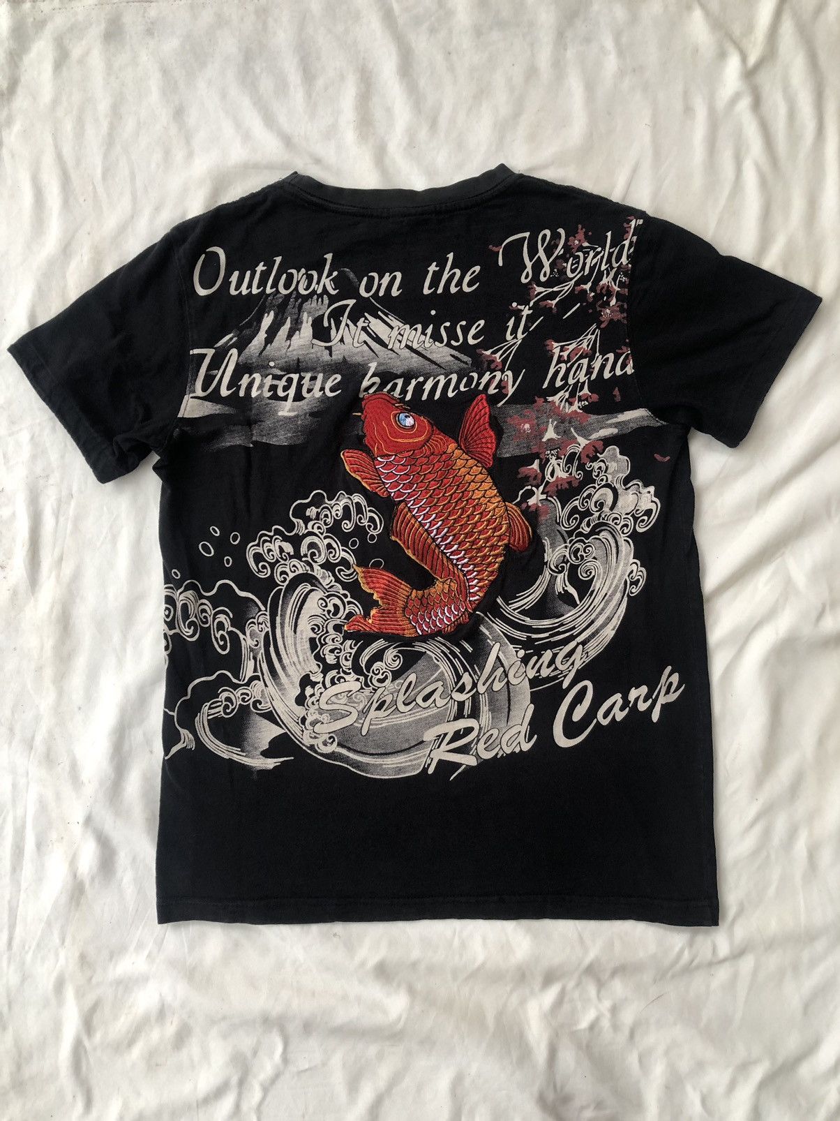 Le Grande Bleu (L.G.B.) Poem Gothic Koi Fish japan Sukajan Style Size US M / EU 48-50 / 2 - 1 Thumbnail