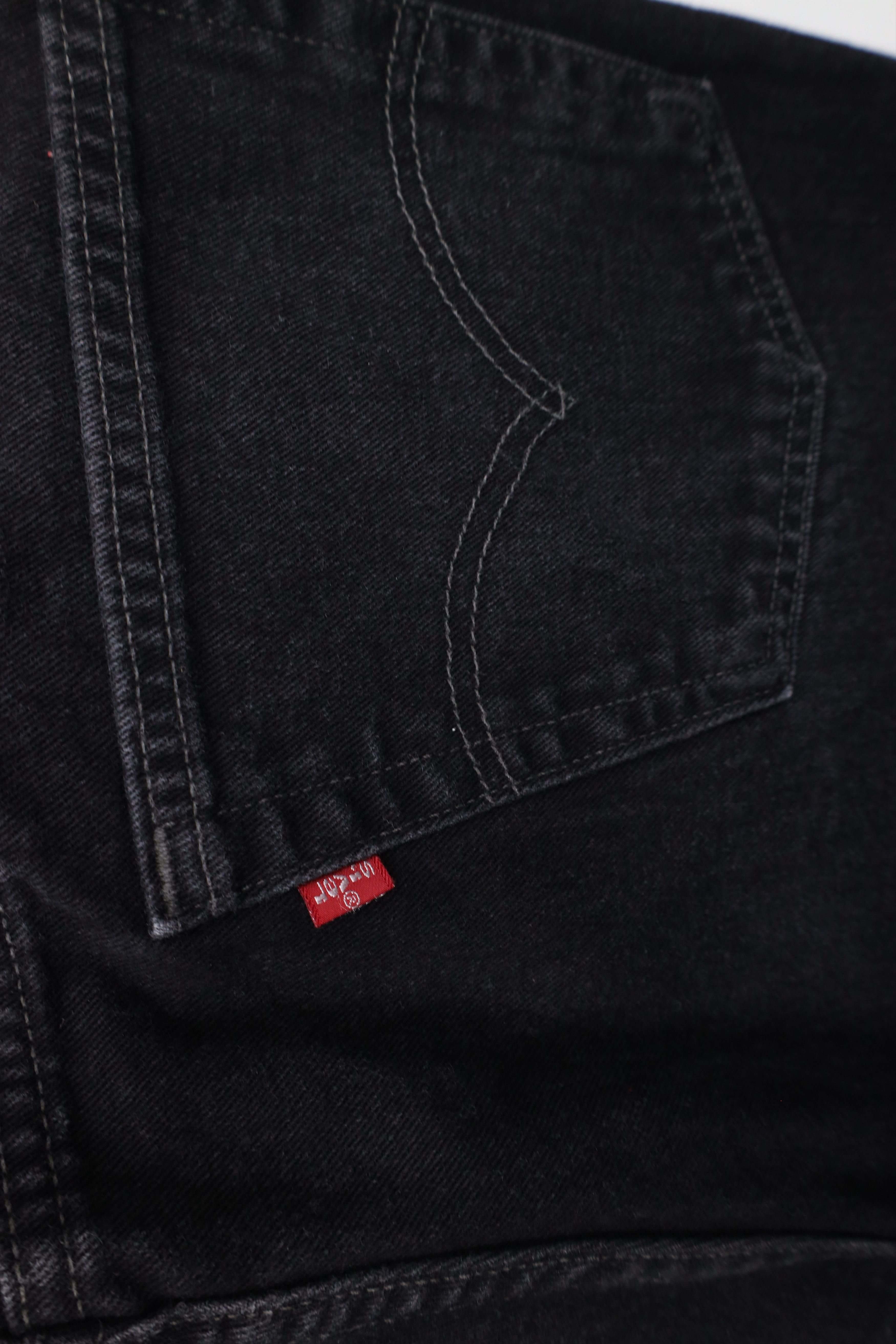 Levi's × Vintage Vintage 90s Levis 550 Relaxed Fit Denim Jeans Black Cotton Size US 38 / EU 54 - 11 Thumbnail