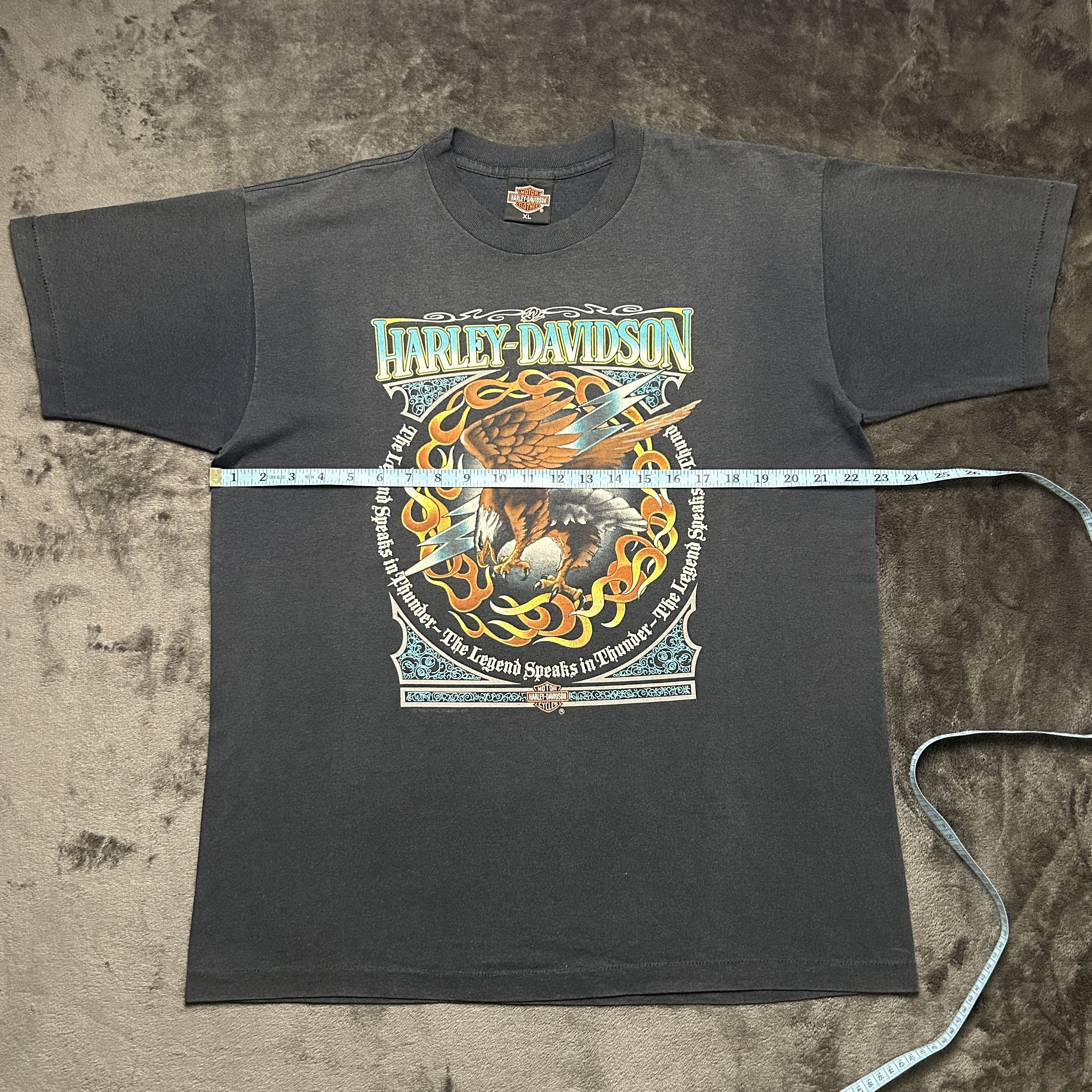 Harley Davidson The Legend Speaks In Thunder 1991 T-shirt