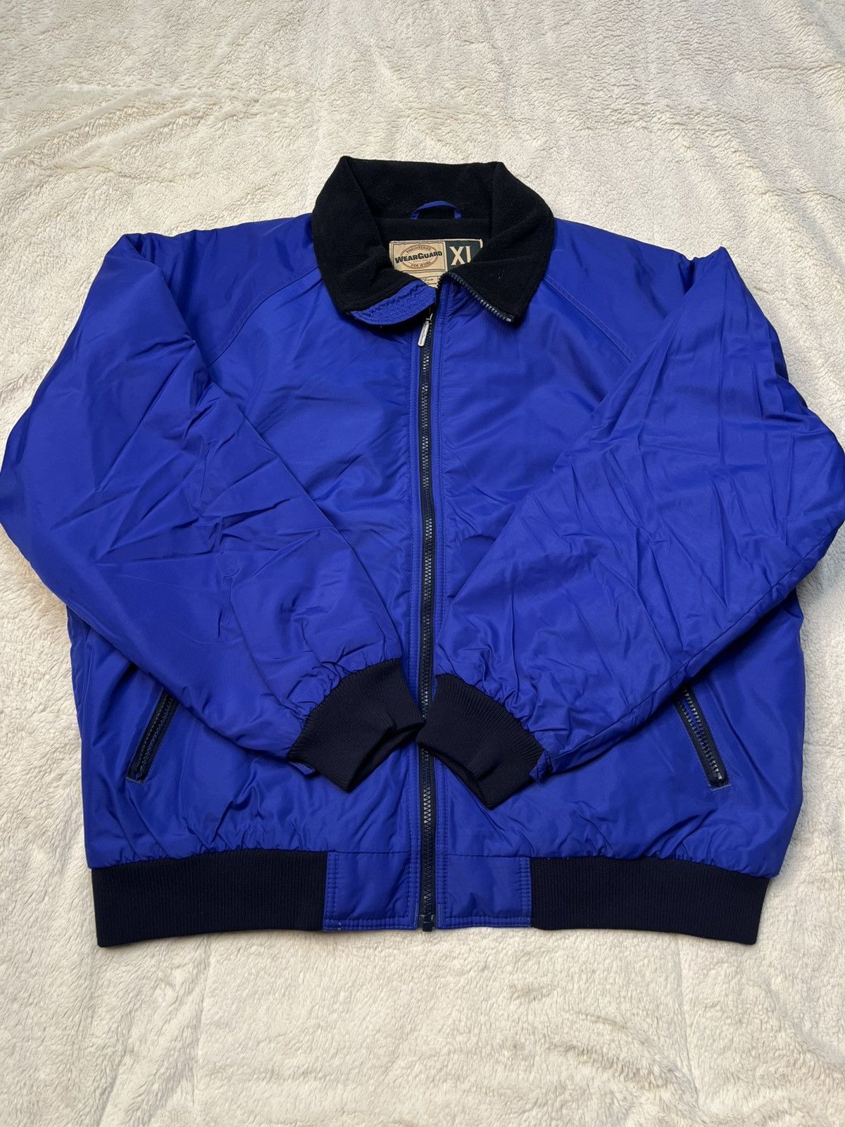Other Vintage 90 Wear Guard Zip Bomber Fleece Lined Jacket Y2K Vtg Size US XL / EU 56 / 4 - 1 Thumbnail