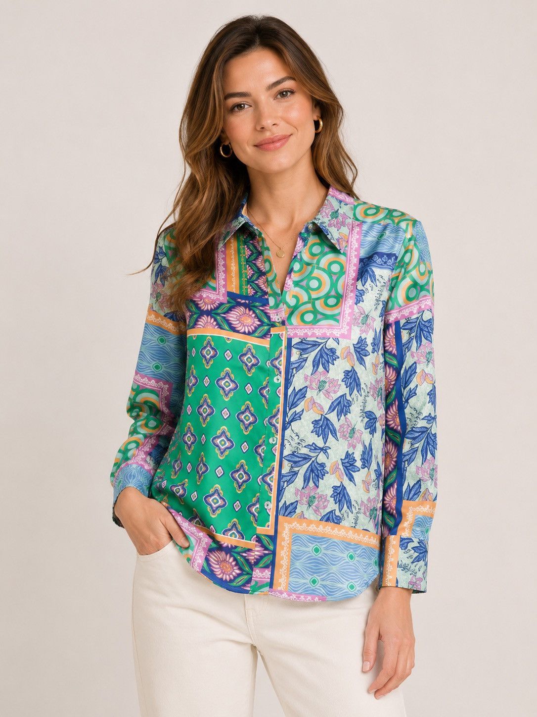 Rachel Zoe 🎉LAST‎ PIECE 🎉 RACHEL ZOE Long Sleeve Tunic Shirt Size M / US 6-8 / IT 42-44 - 1 Thumbnail