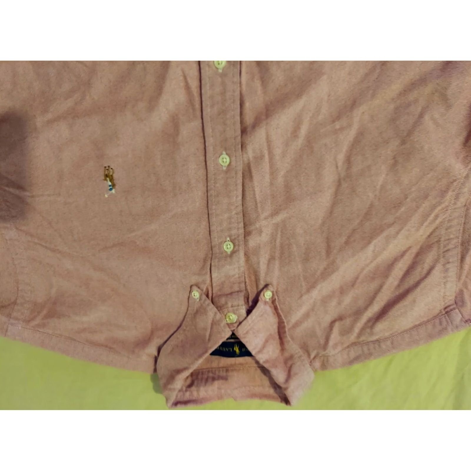 Polo Ralph Lauren Polo Ralph Lauren Shirt Mens XL Purple Button-Up Cotton Long Sleeve Dress Shirt Size 46R - 3 Thumbnail