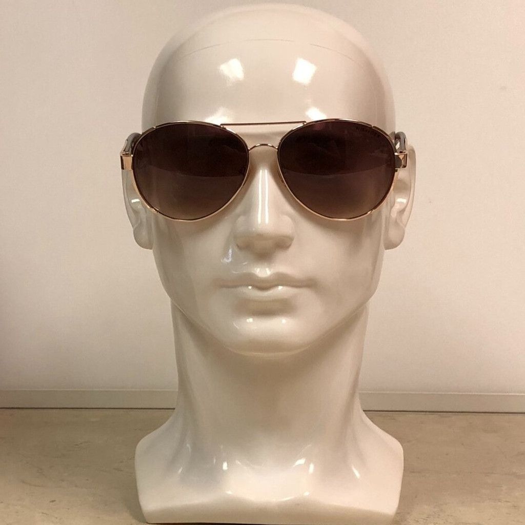 Tommy Hilfiger Tommy Hilfiger Tortoiseshell & Gold Aviator Sunglasses Size ONE SIZE - 1 Thumbnail