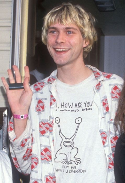 Daniel johnston clearance kurt cobain t-shirt